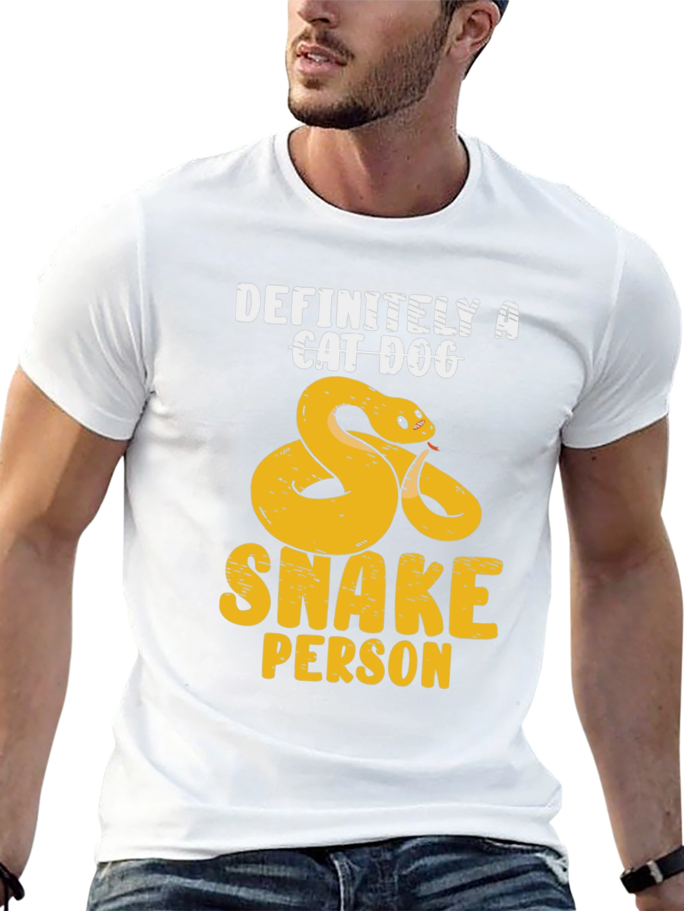 Definitely A Cat Dog Snake Person T-Shirt