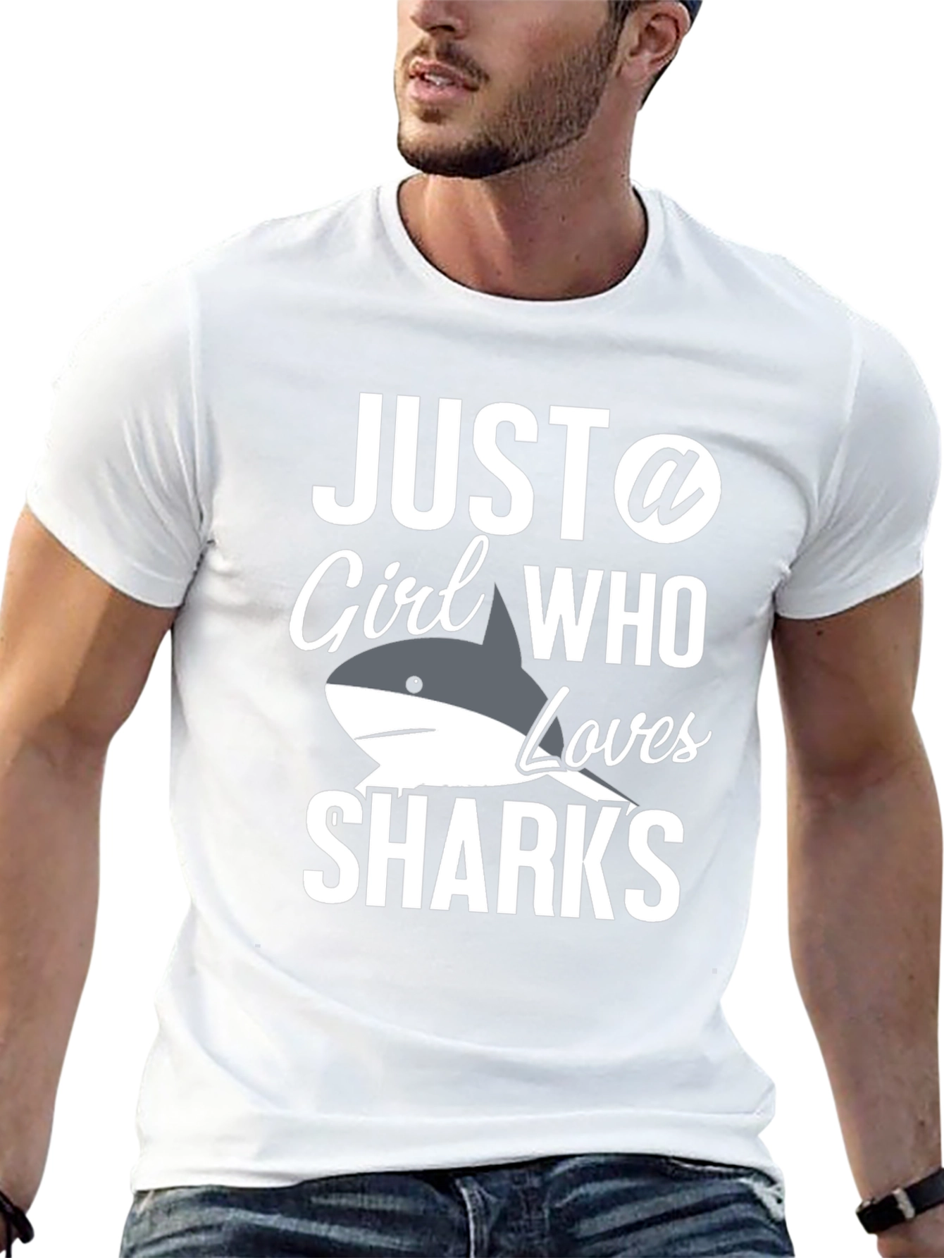 Just a Girl Who Loves Sharks T-Shirt