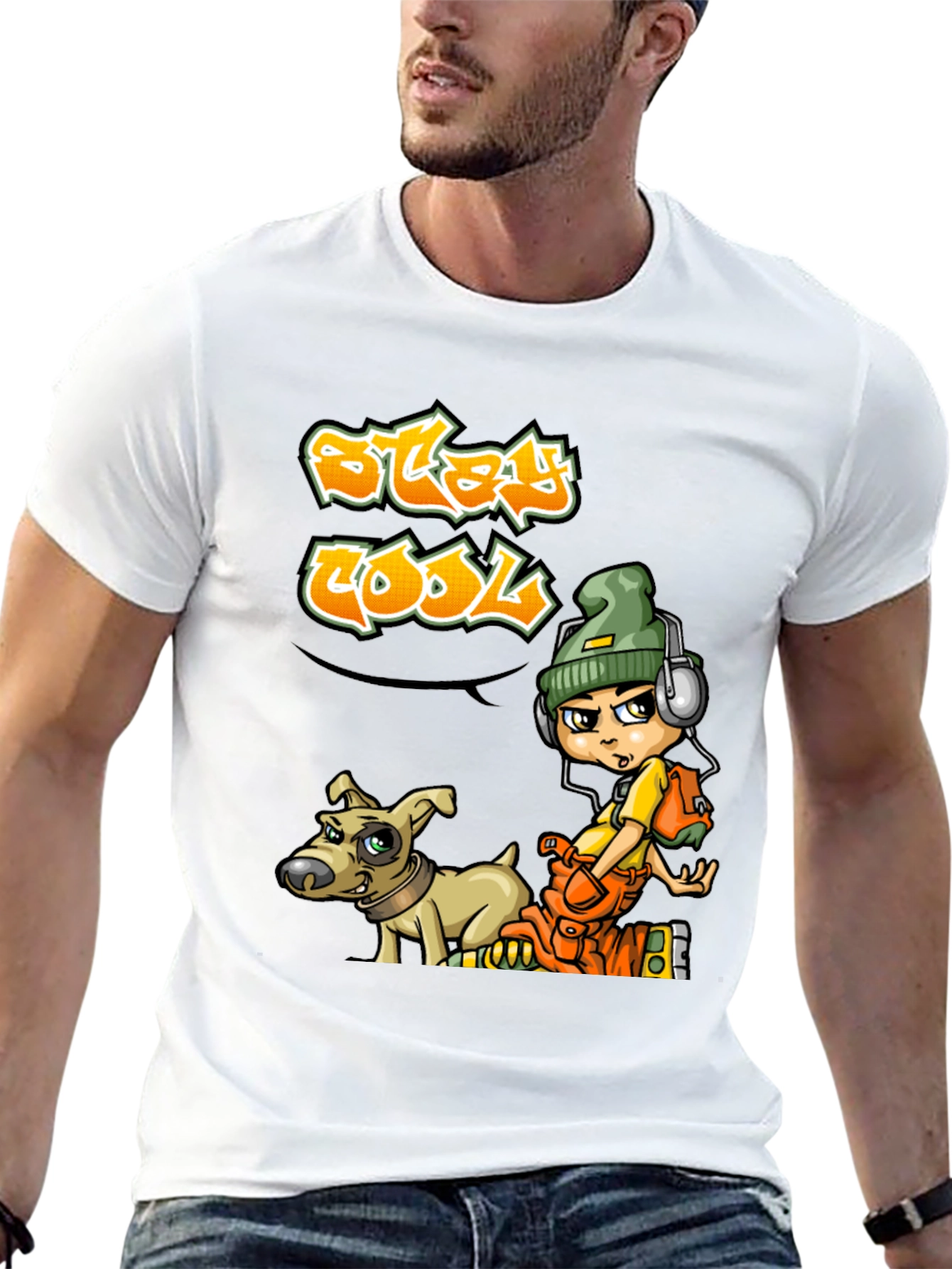 Stay Cool Graphic Print T-Shirt