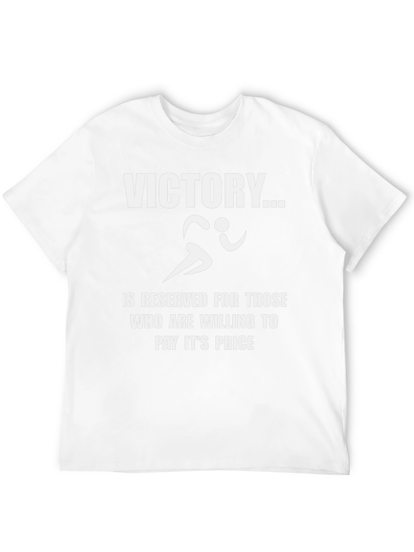 Victory Black T-Shirt Motivation and Athletic Design