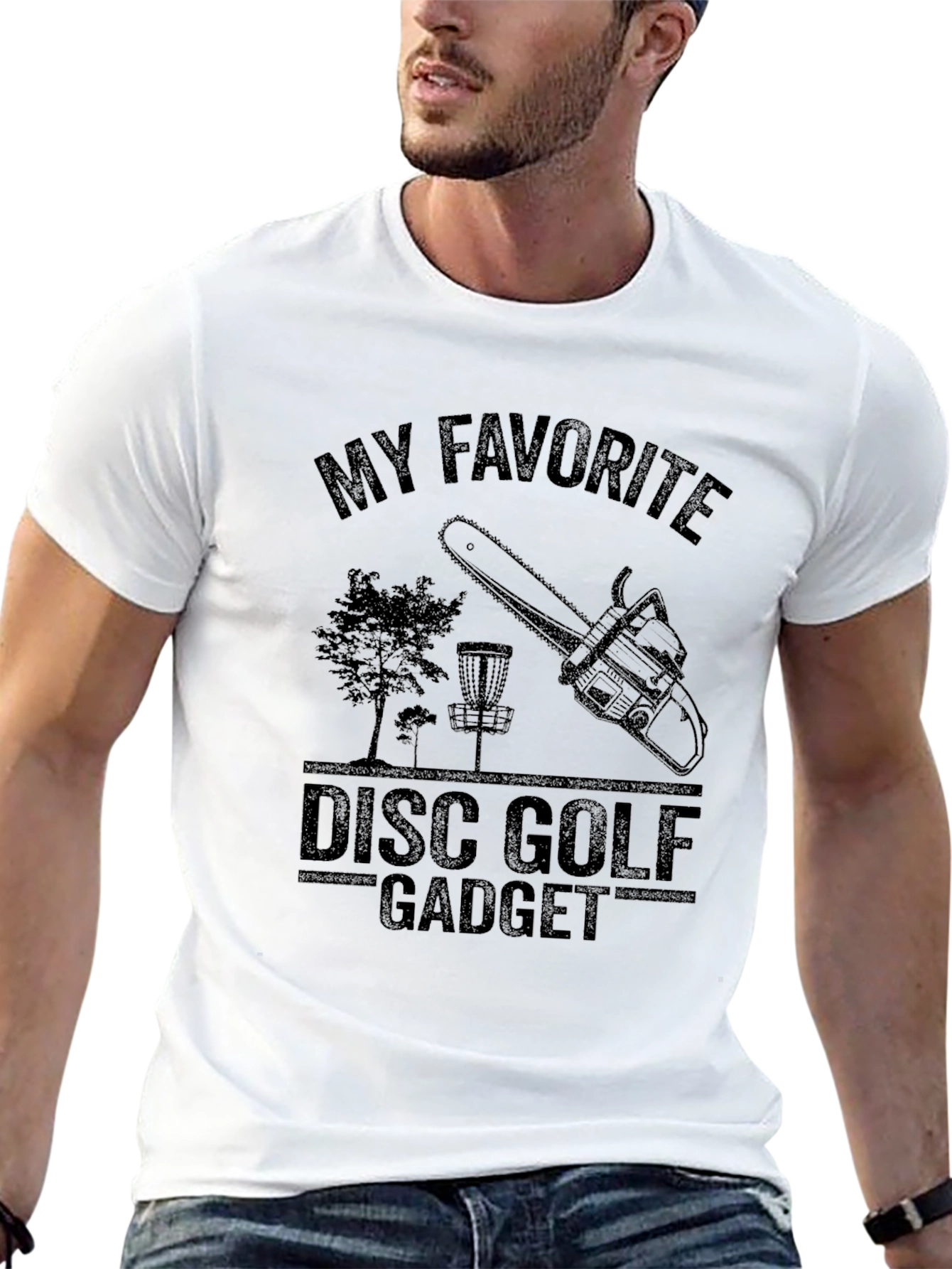 My Favorite Disc Golf Gadget Black T-Shirt