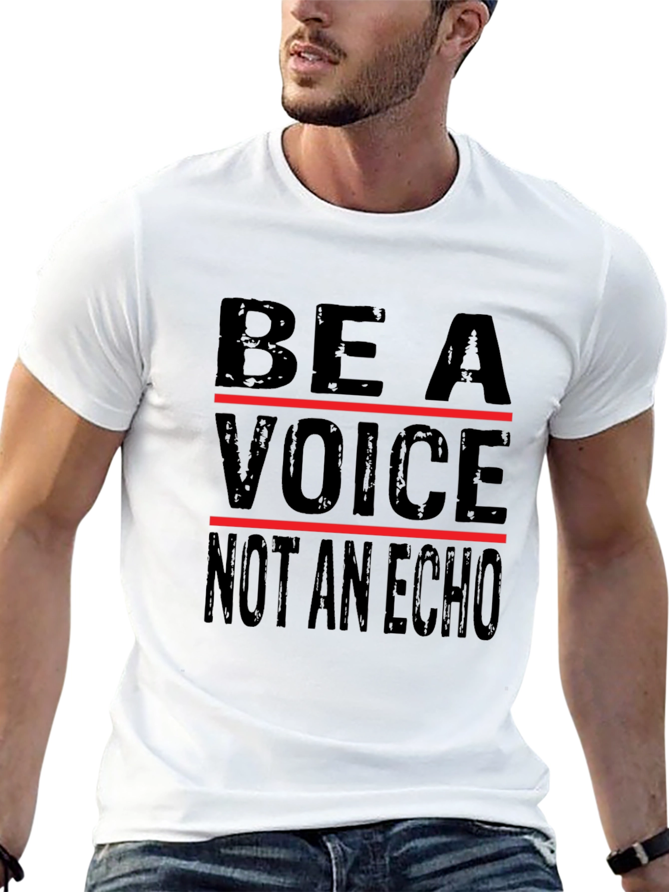 Be A Voice Graphic T-Shirt - Black