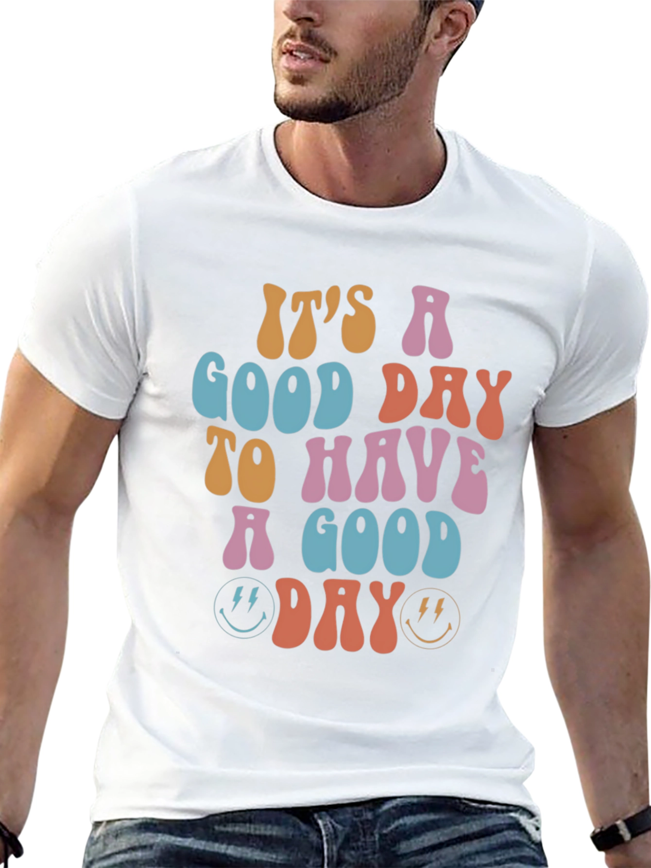 Good Day Retro Graphic Tee - Soft Cotton Blend