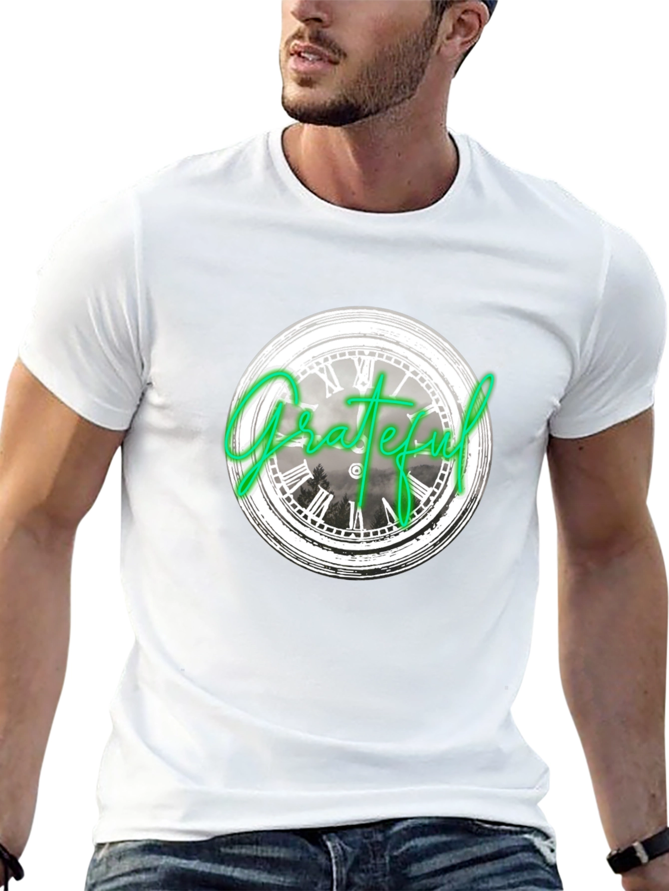 Grateful Clock Graphic Tee - Black