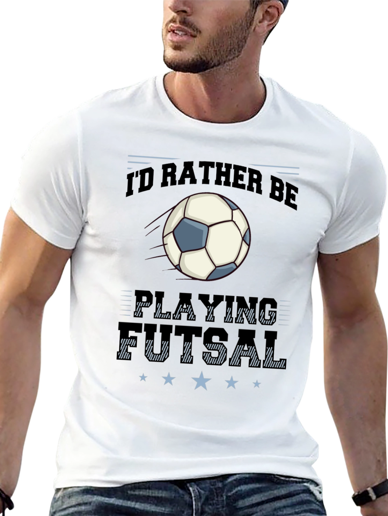 Id Rather Be Playing Futsal Graphic Tee