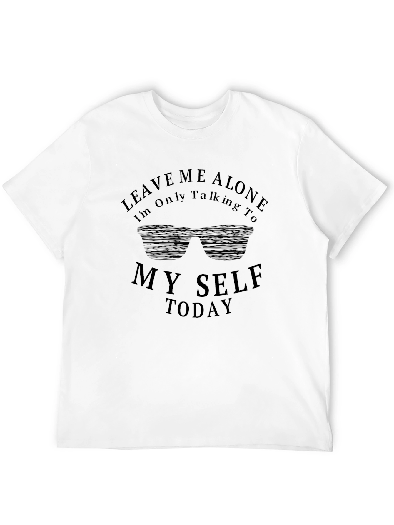 Leave Me Alone Graphic Tee - Mens Black T-Shirt
