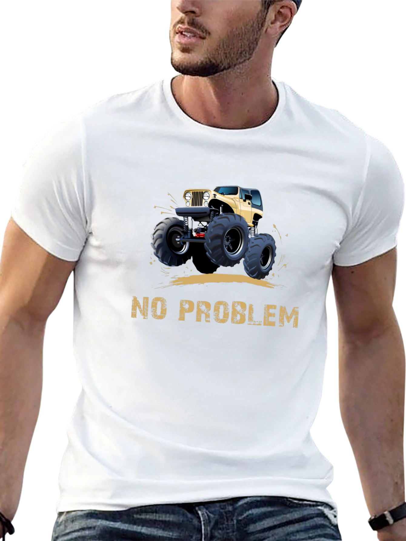 No Problem Monster Truck Graphic Tee