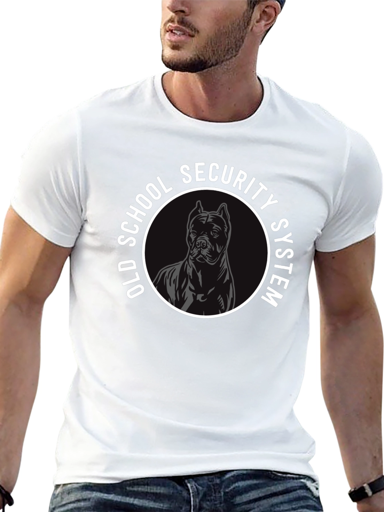 Old School Security System Dog T-Shirt