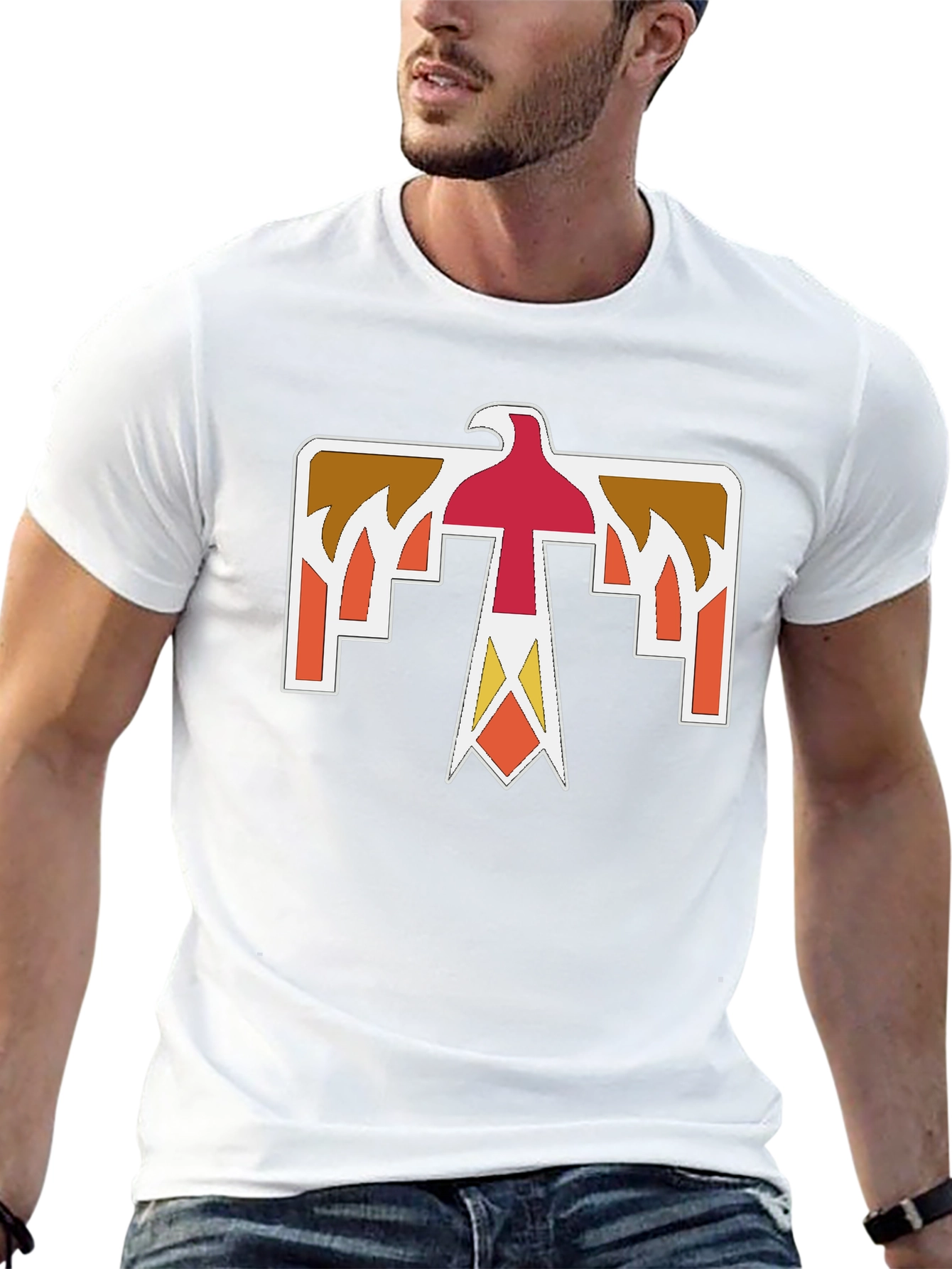 Retro Thunderbird Graphic Black T-Shirt