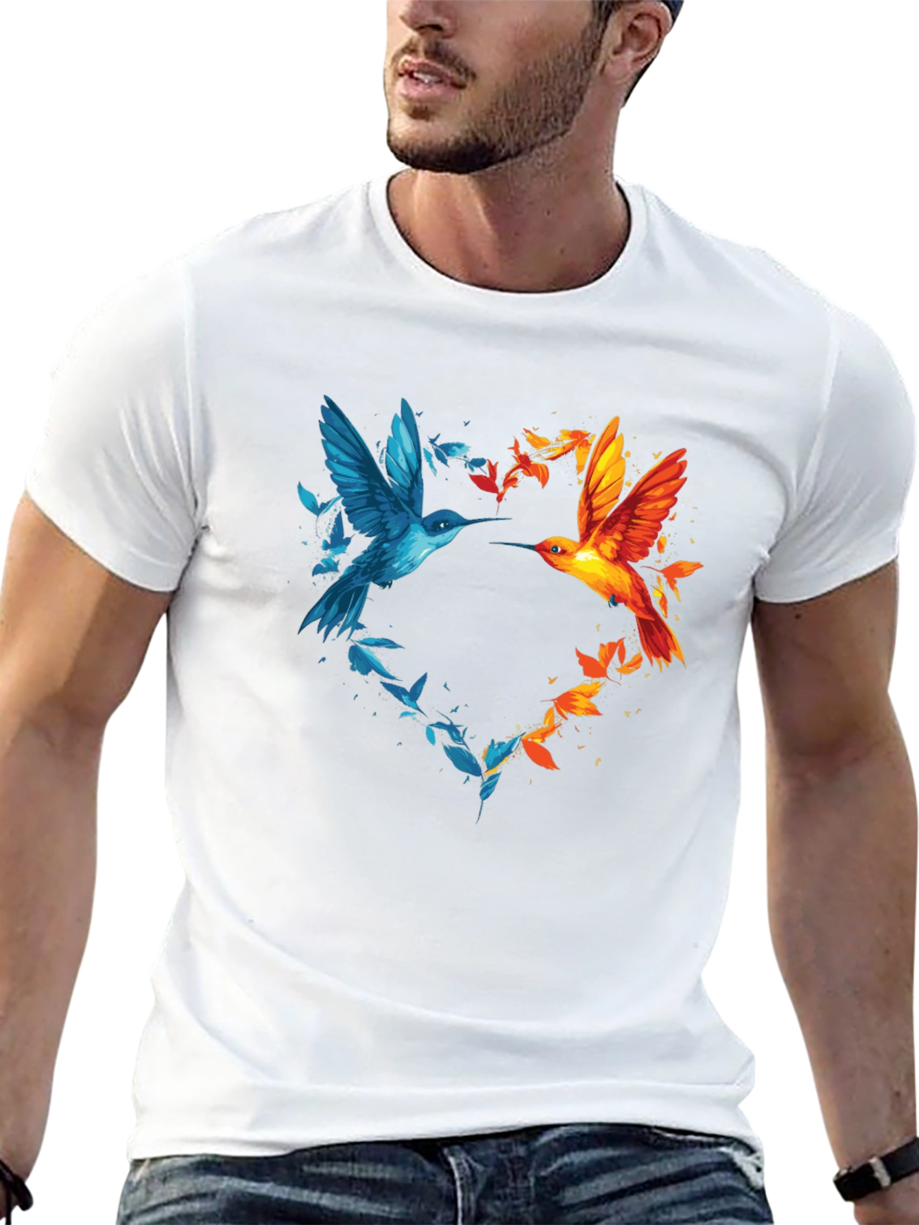 Hummingbird Heart Graphic Tee