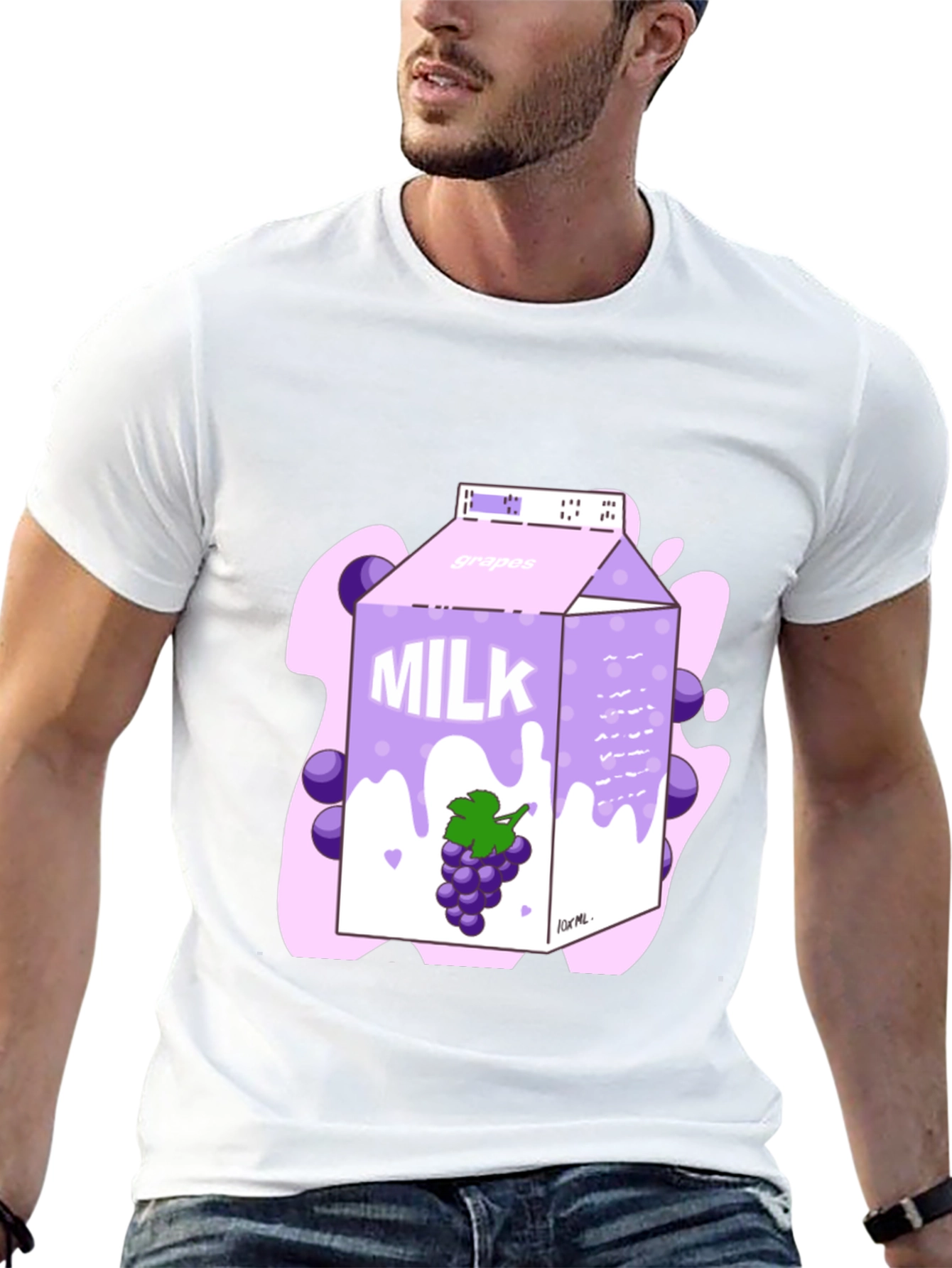 Grape Milk Carton Graphic T-Shirt