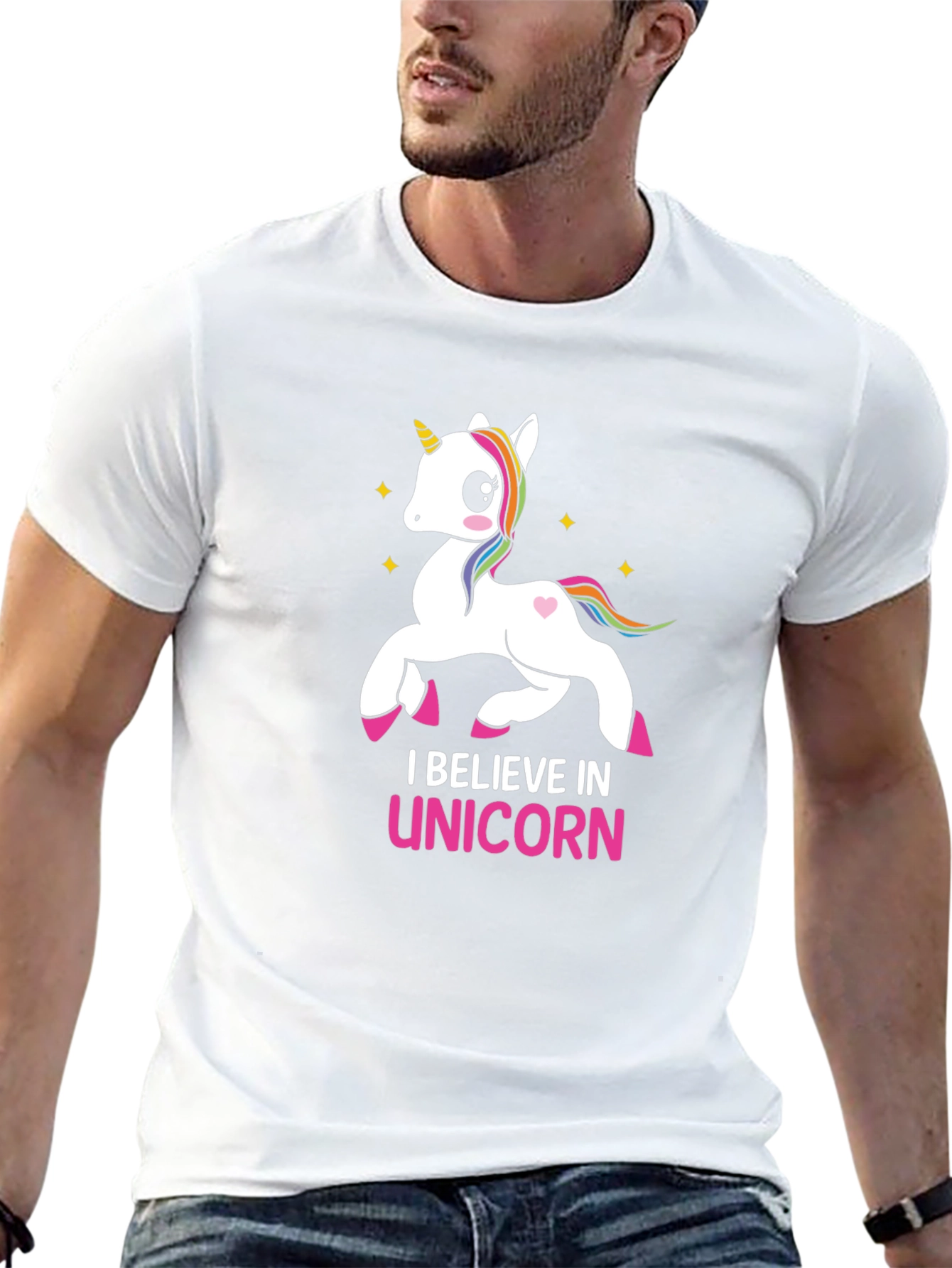 I Believe In Unicorns Black T-Shirt