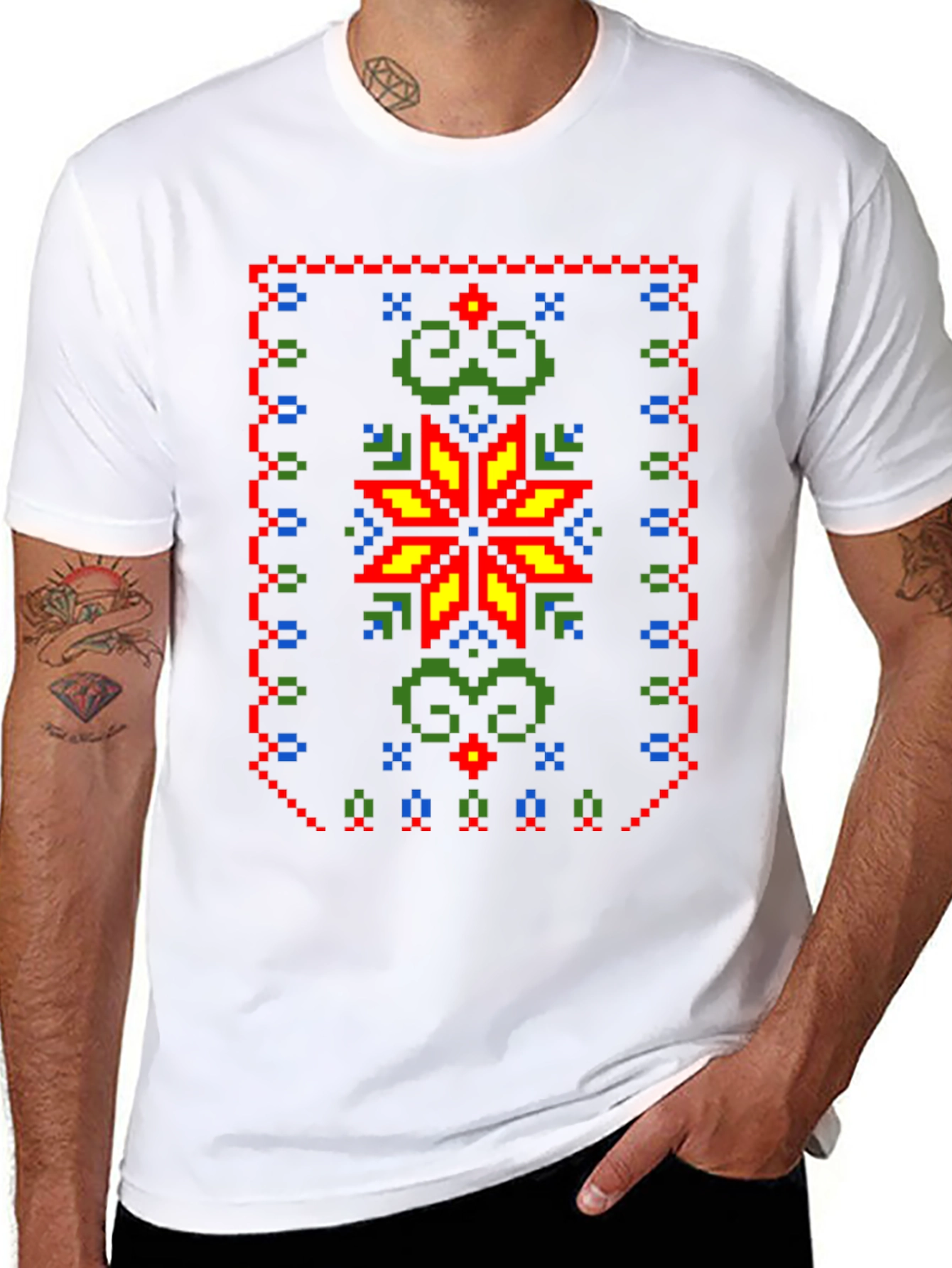 Pixel Art Christmas T-Shirt