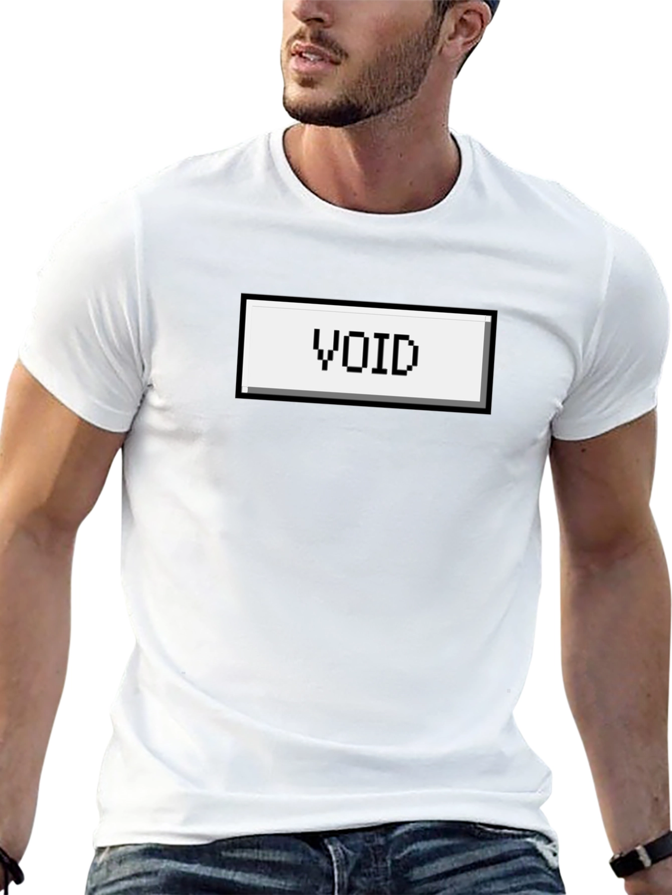 VOID Pixel Graphic T-Shirt - Retro Gaming Style
