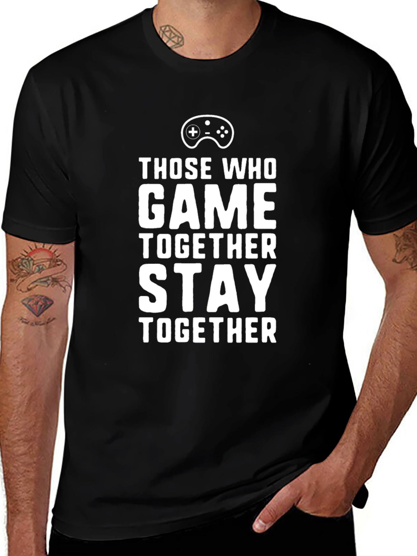Those Who Game Together Stay Together Black T-Shirt