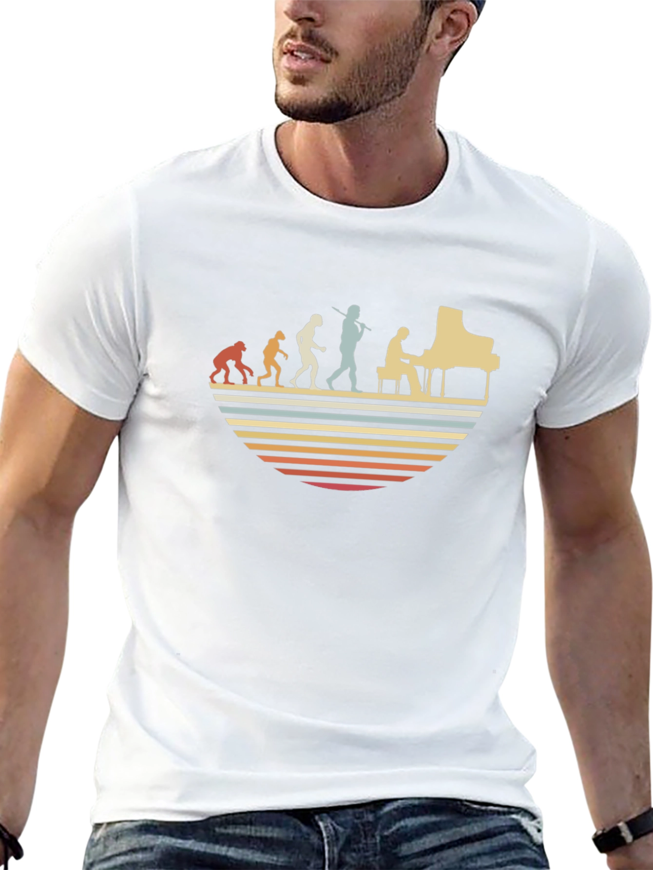 Retro Piano Evolution T-Shirt