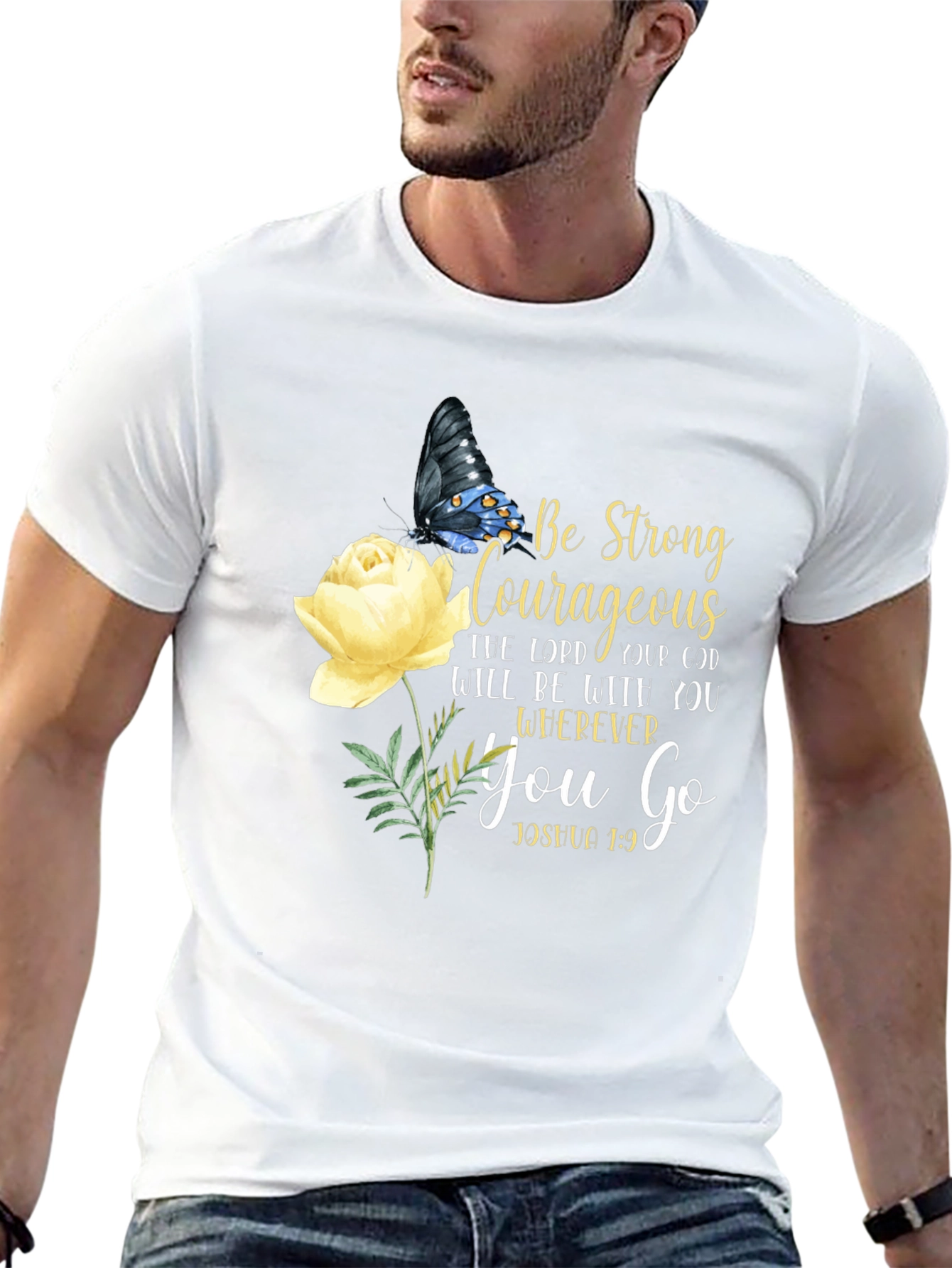 Be Strong & Courageous Christian T-Shirt
