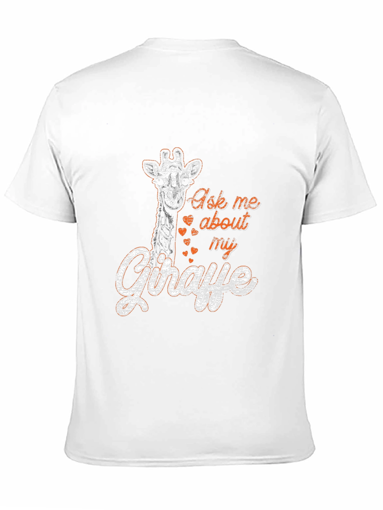Ask Me About My Giraffe Graphic Tee - Black