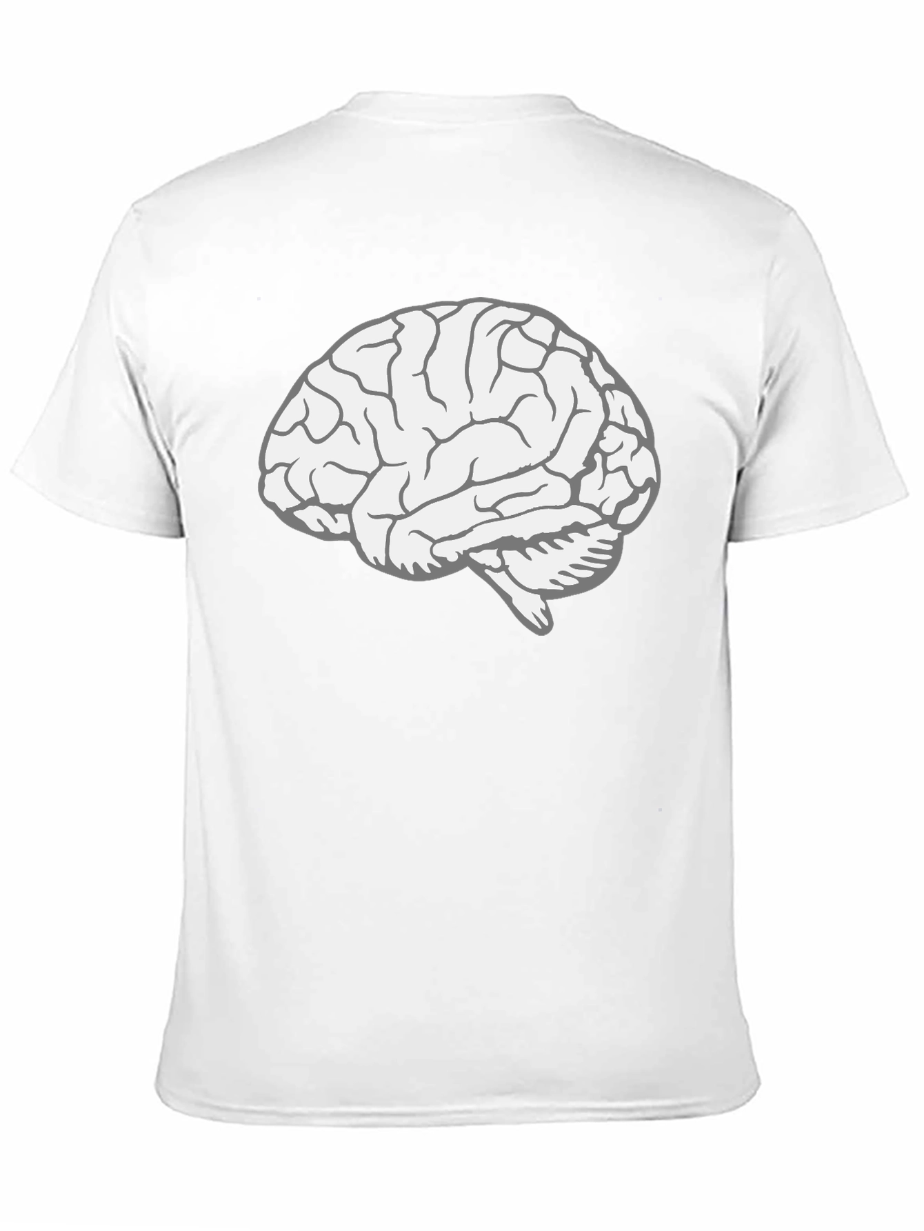 Brain Graphic Tee - Black Cotton T-Shirt