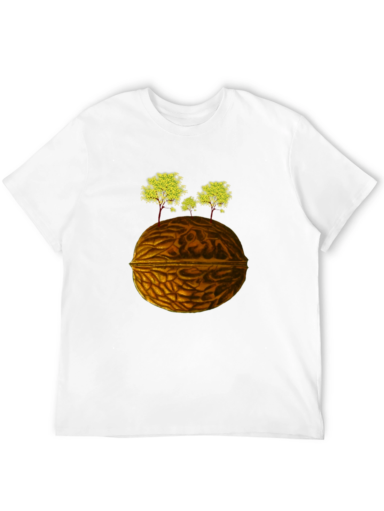 Walnut World T-Shirt - Earthy Design