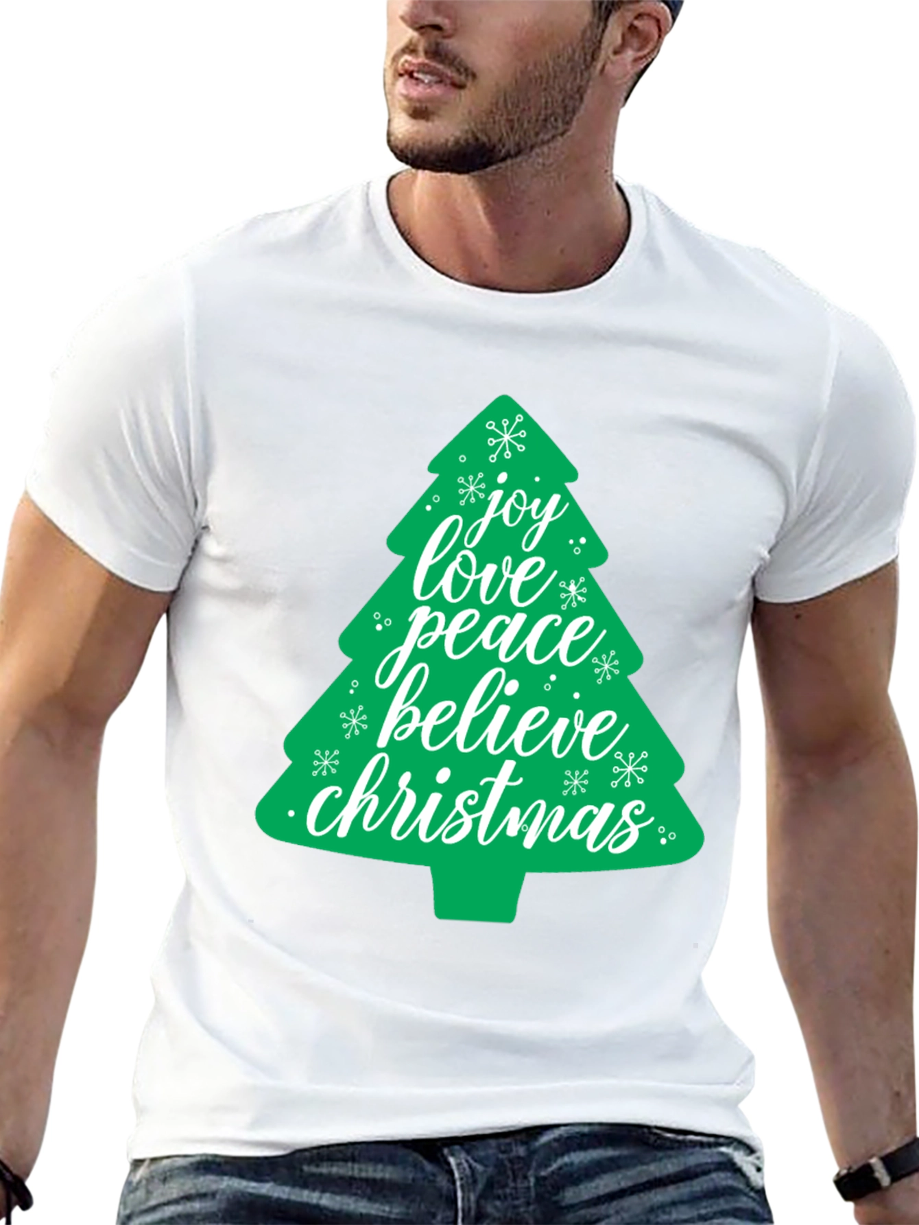 Festive Christmas Tree Graphic Tee
