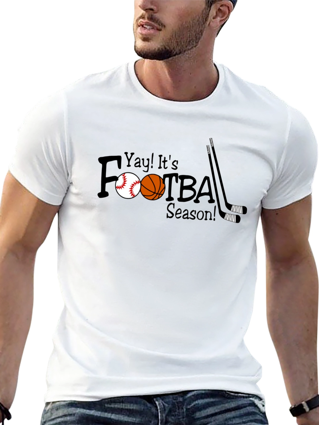 Yay Its Footba Season! Black Tee