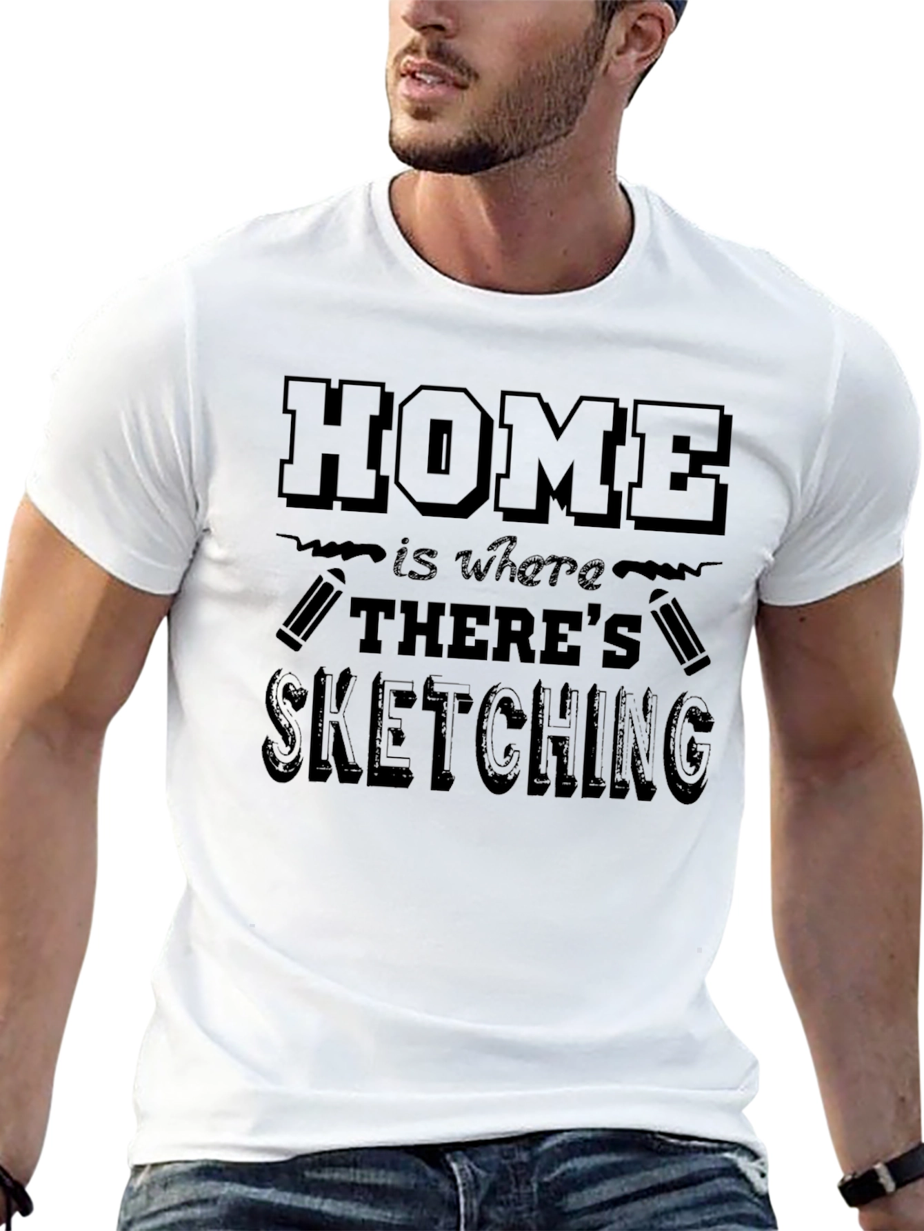 Home Is Where Theres Sketching T-Shirt