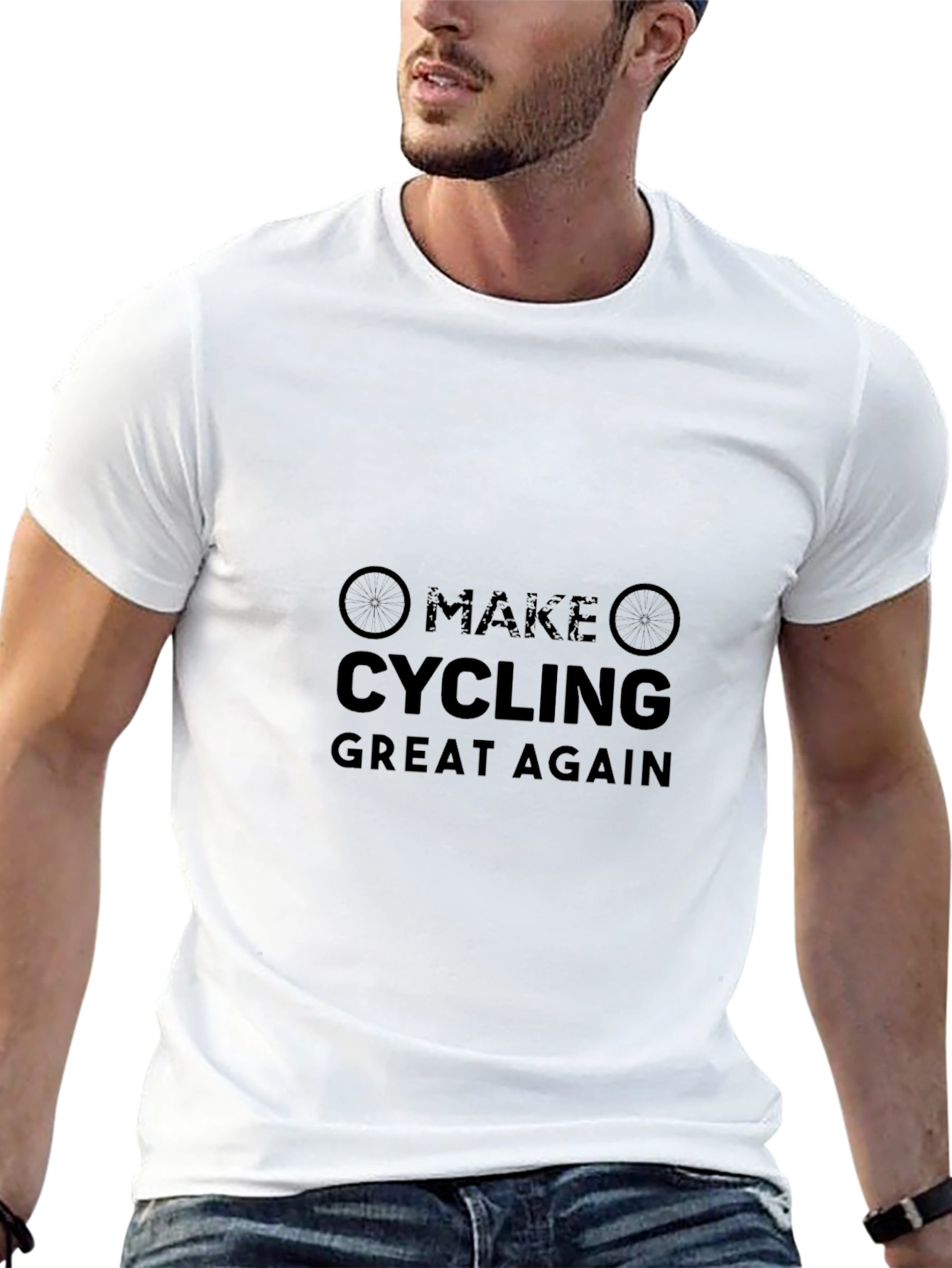 Make Cycling Great Again Black T-Shirt