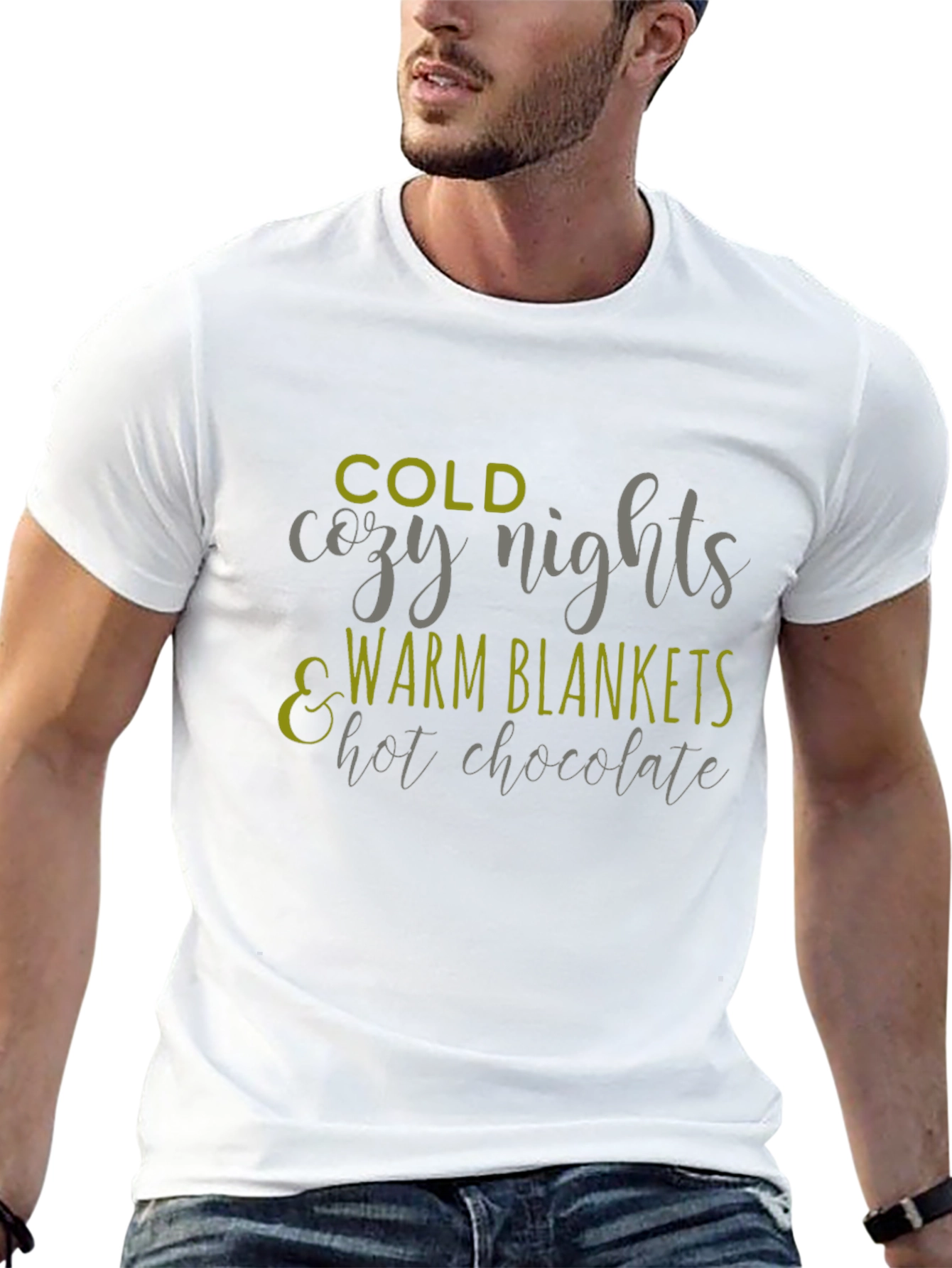 Cozy Winter Nights Graphic Tee - Warm & Stylish