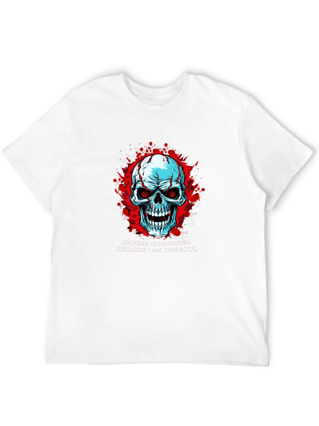 Skull Graphic Tee - Danger Is Nothing Soul T-Shirt