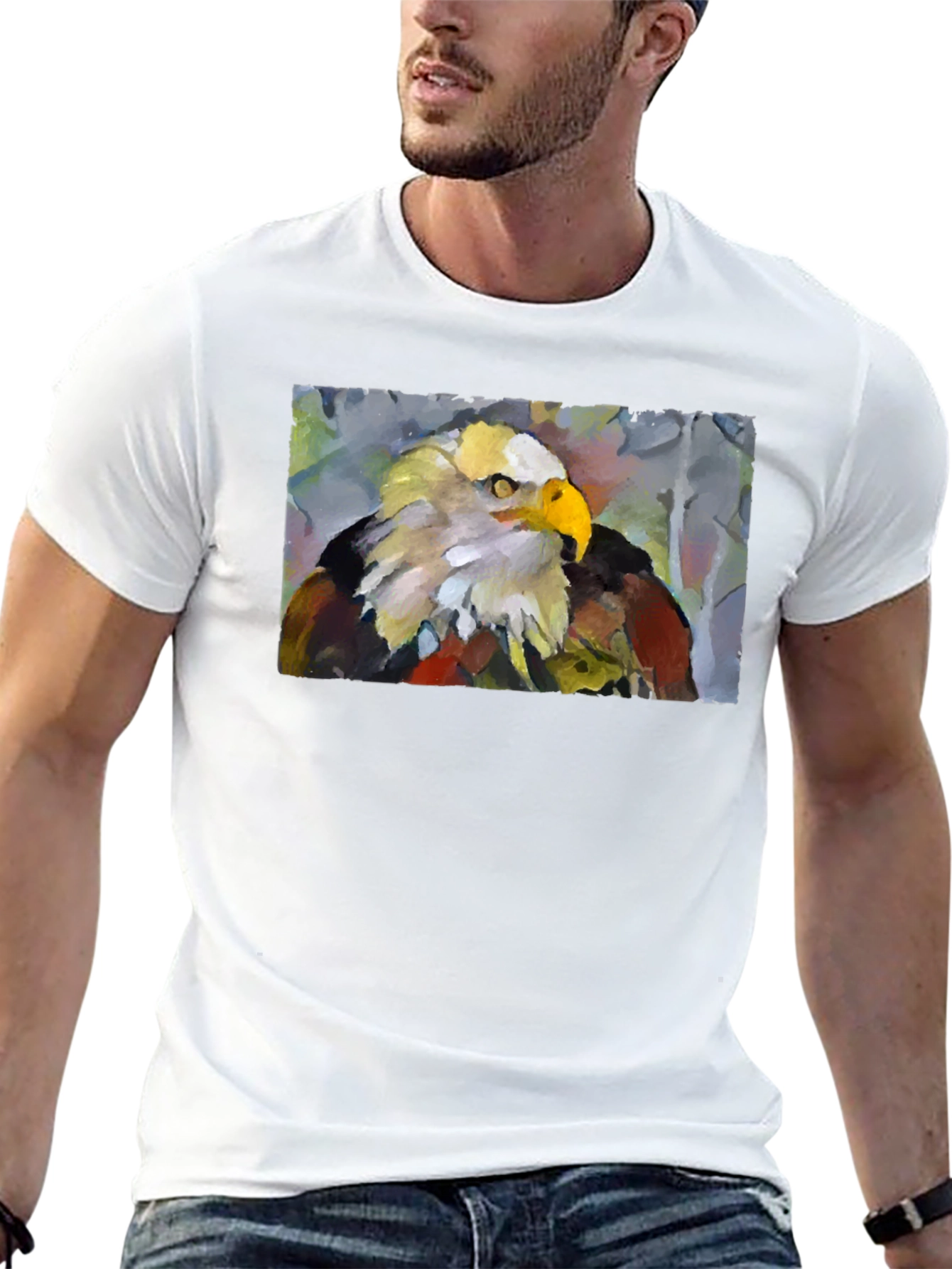 Eagle Graphic T-Shirt - Bold Artistic Design