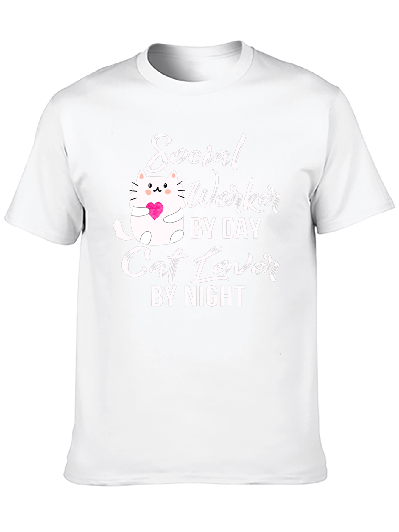 Social Worker Cat Lover T-Shirt