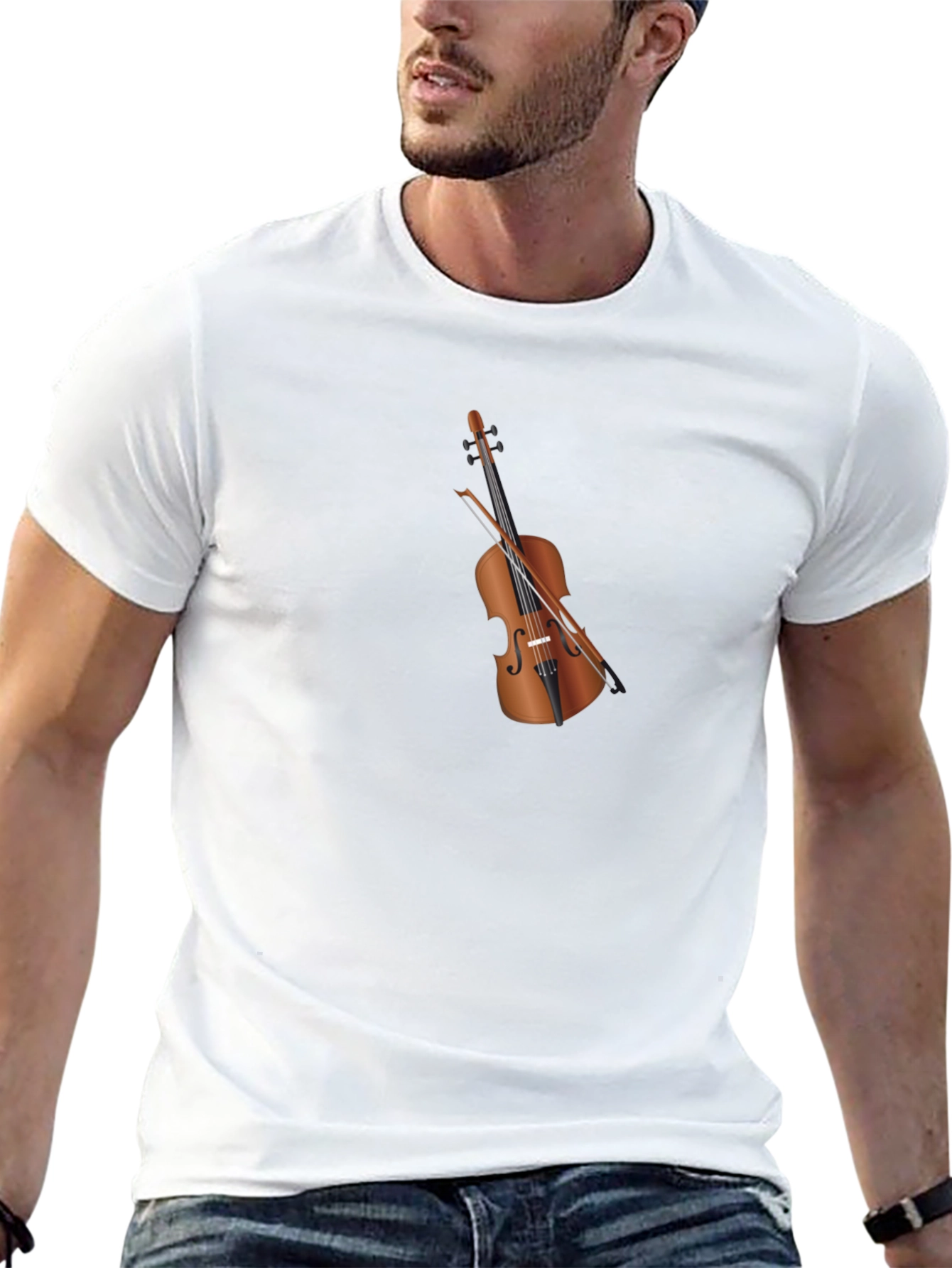 Musical Violin Graphic T-Shirt