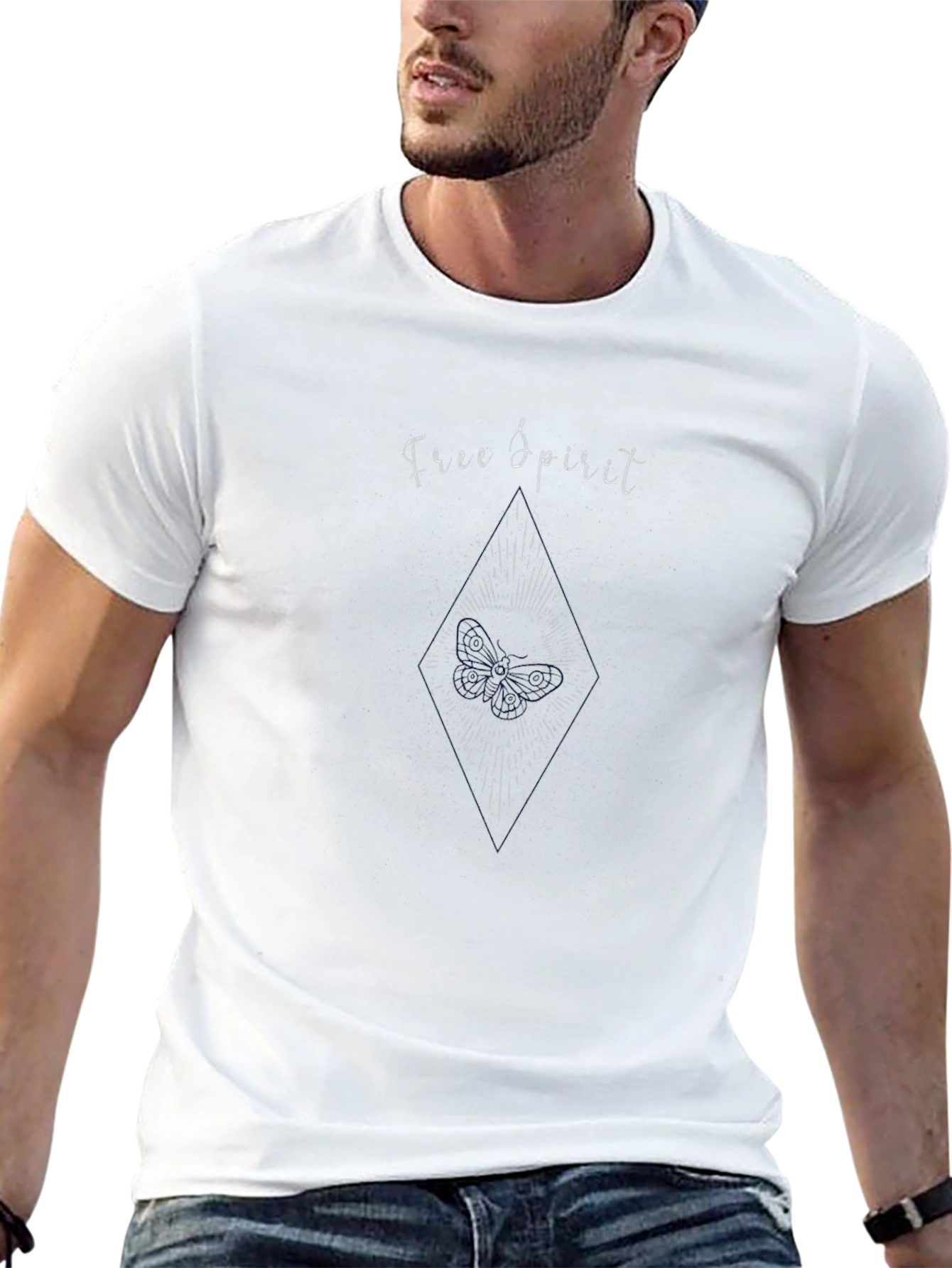 Free Spirit Graphic Black T-Shirt