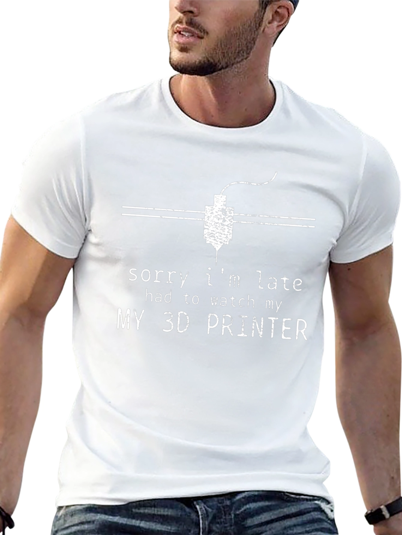 3D Printer T-Shirt Funny Late Hobbyist Gift