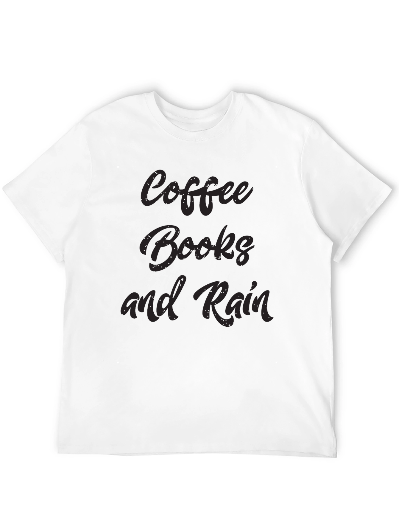Coffee Books and Rain Black Tee
