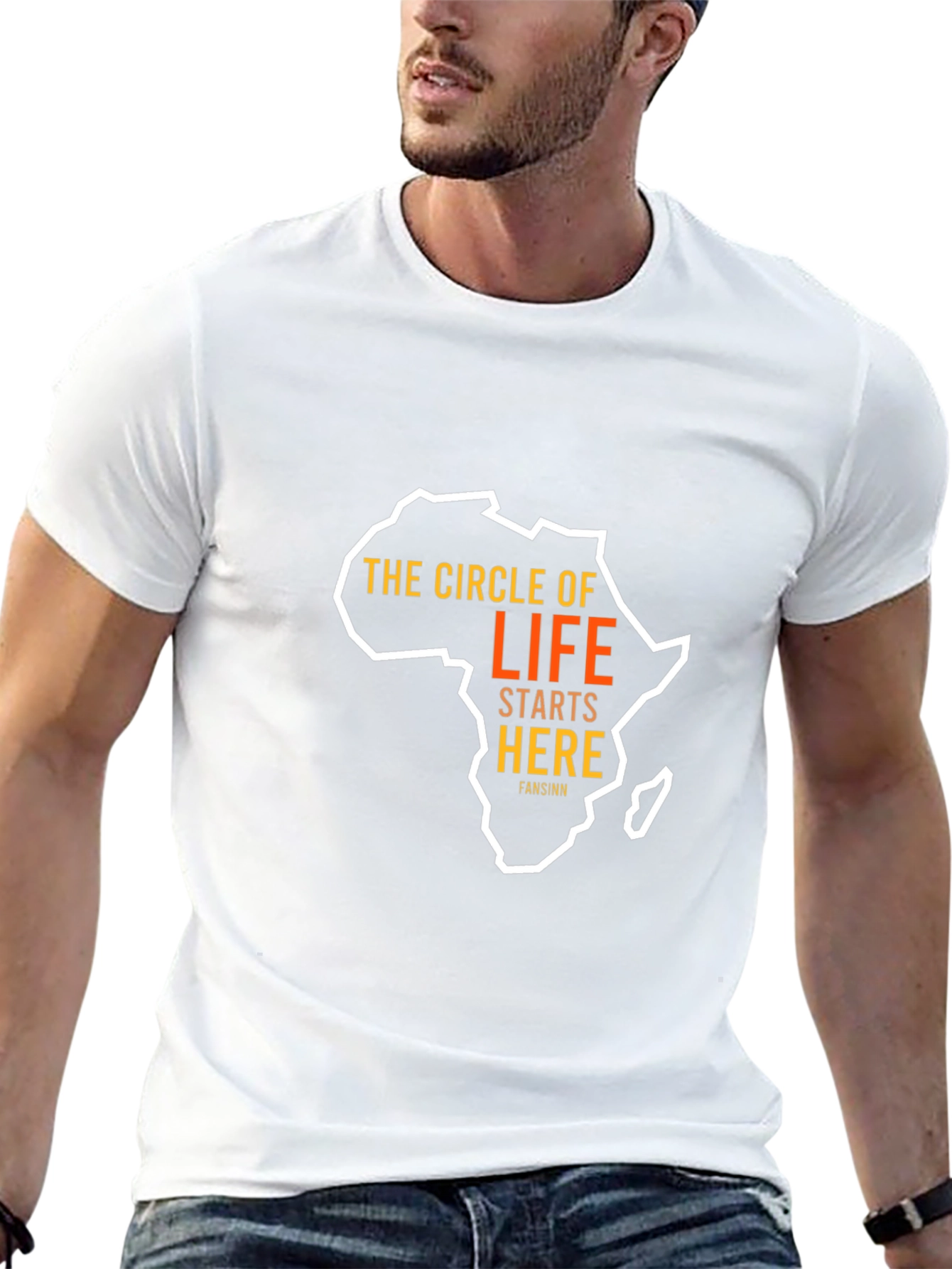 Africa Circle of Life Graphic Tee - Black