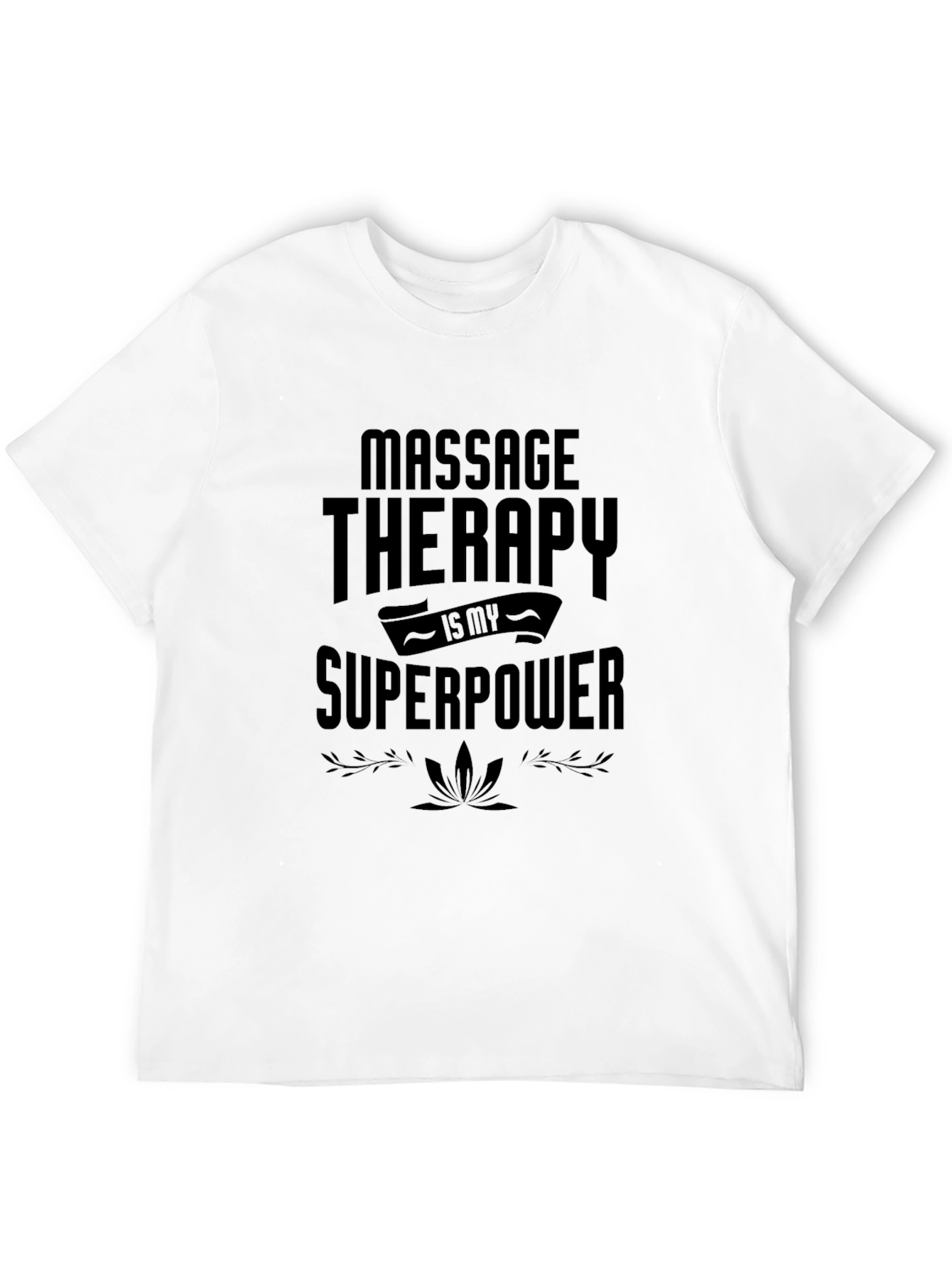 Massage Therapy Superpower Black T-Shirt