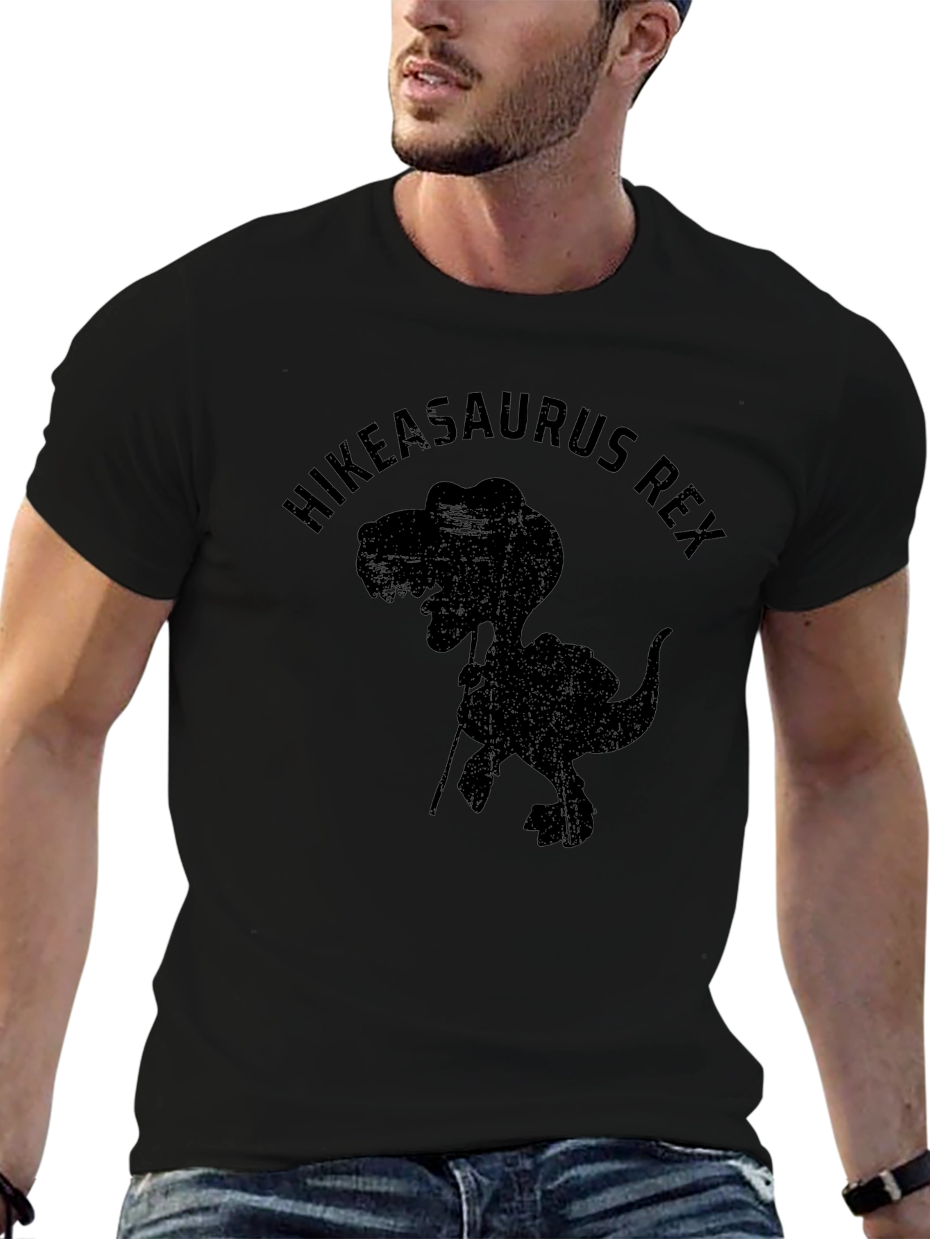 Hikeasaurus Rex T-Shirt - Hiking Dinosaur Tee