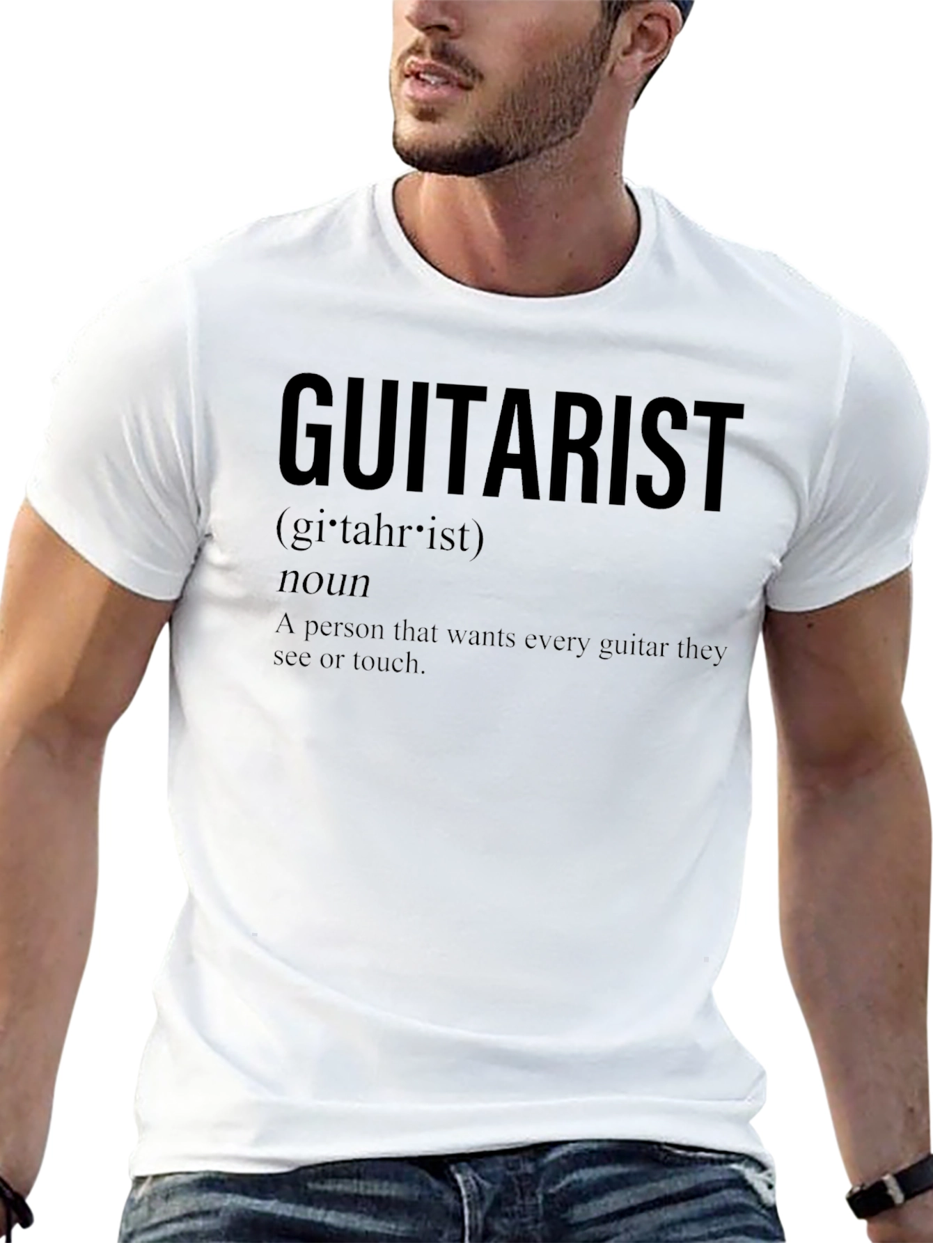 Guitarist Definition Black T-Shirt