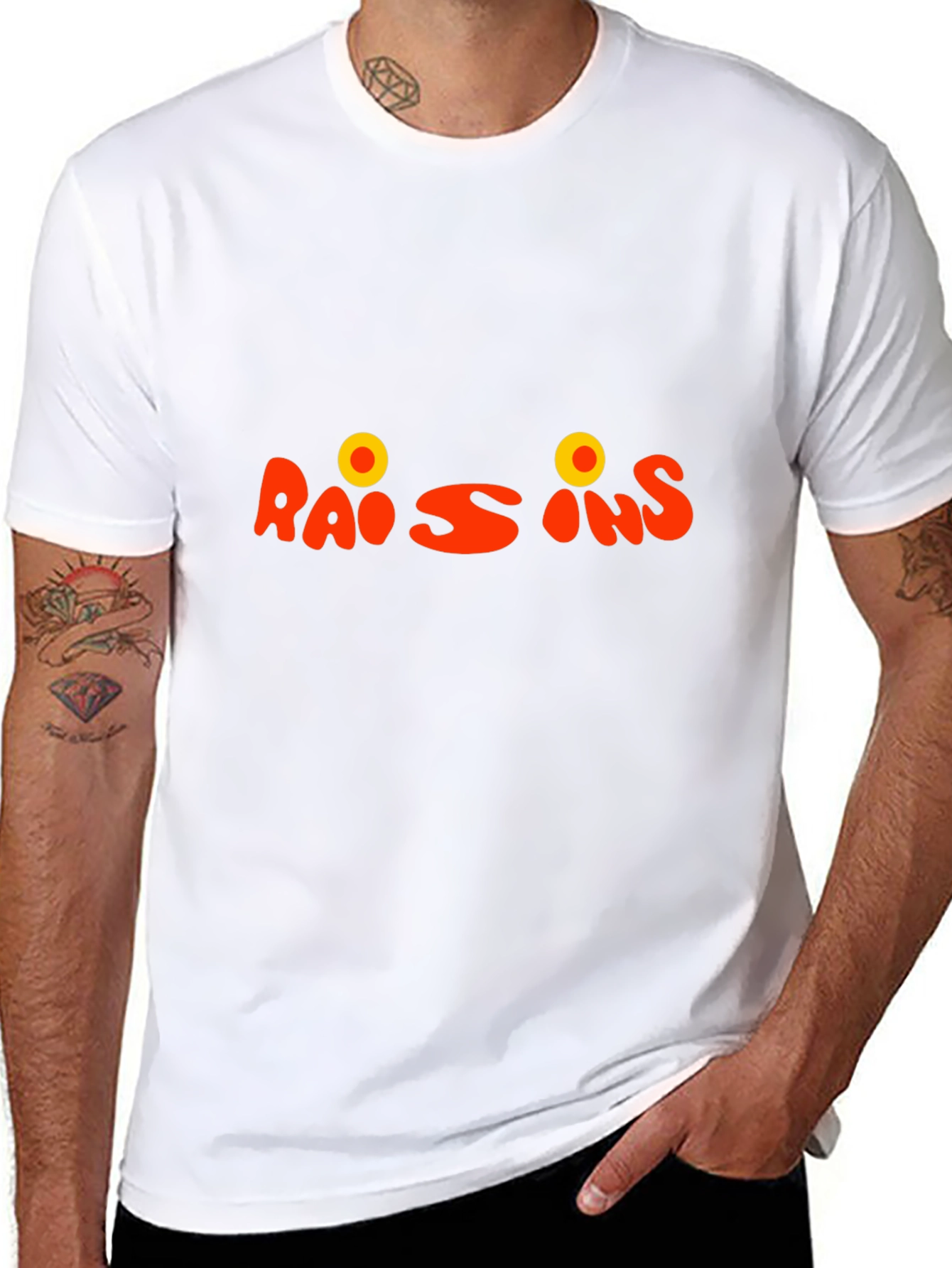 Raisins Funny Graphic Tee - Unisex Black T-Shirt
