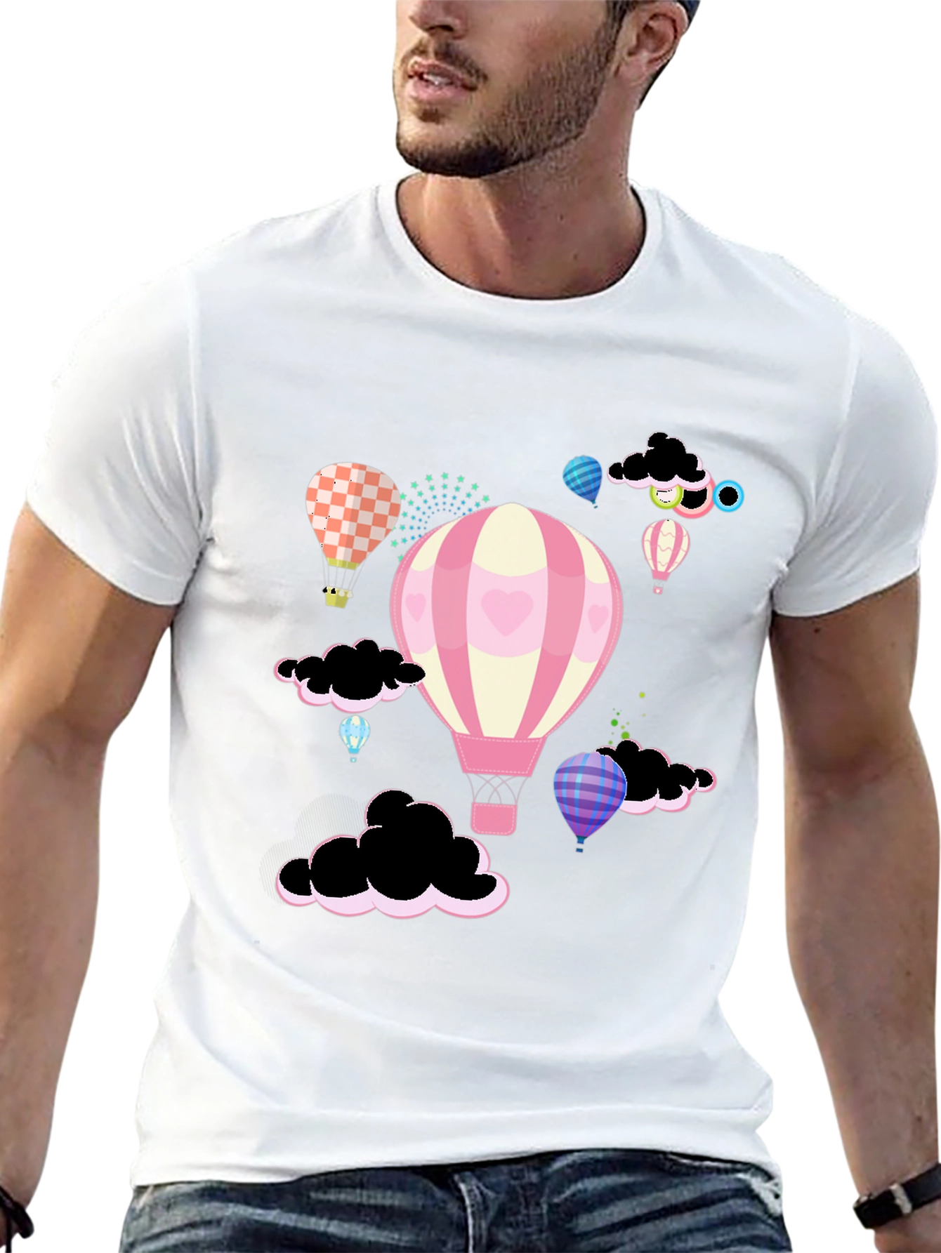 Fantasy Balloon Print T-Shirt