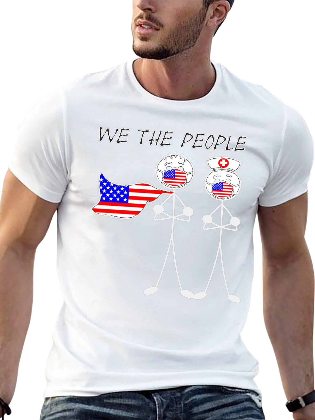 We The People Graphic T-Shirt