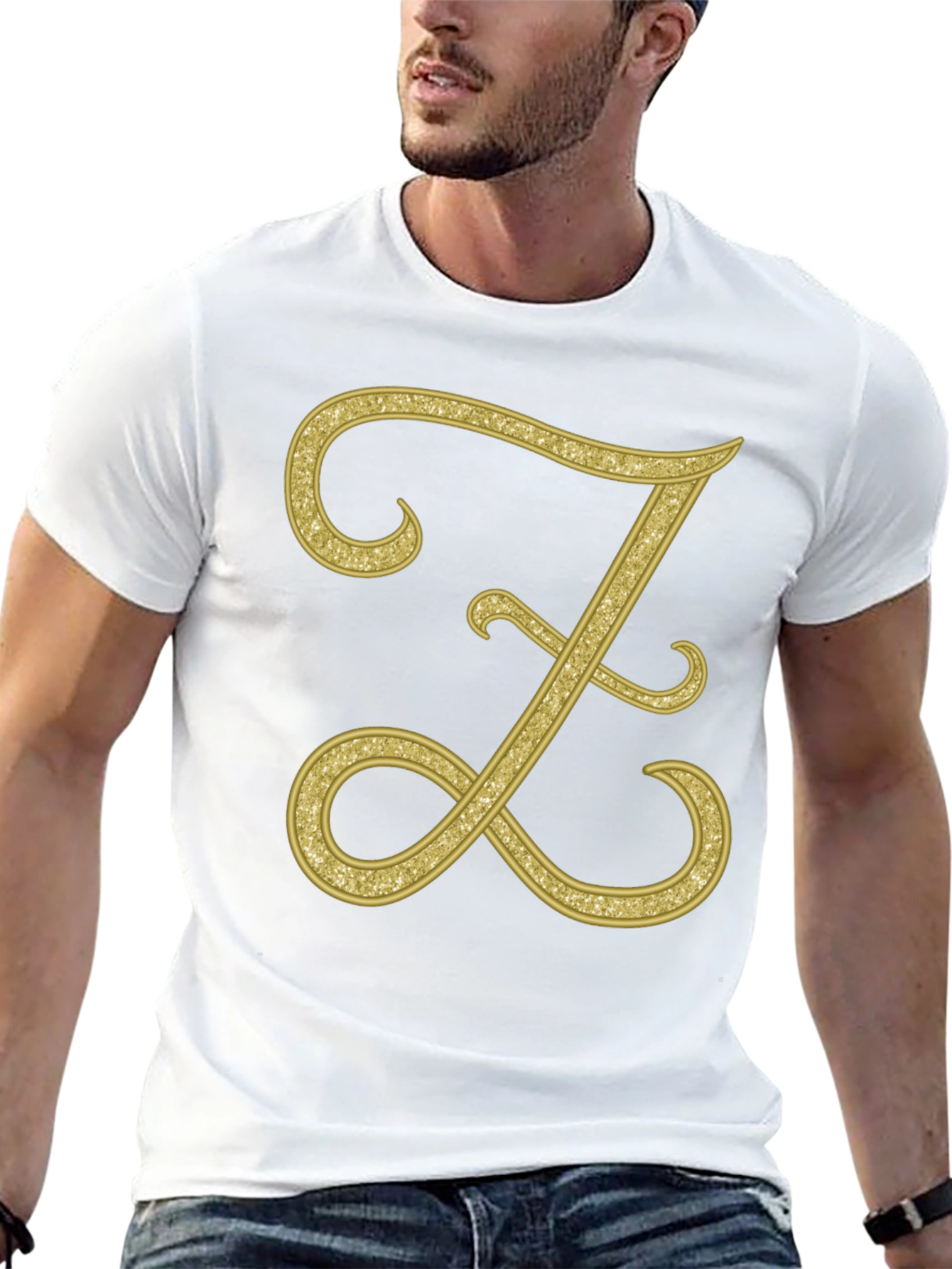 Elegant Letter Z T-Shirt - Stylish Initial Tee