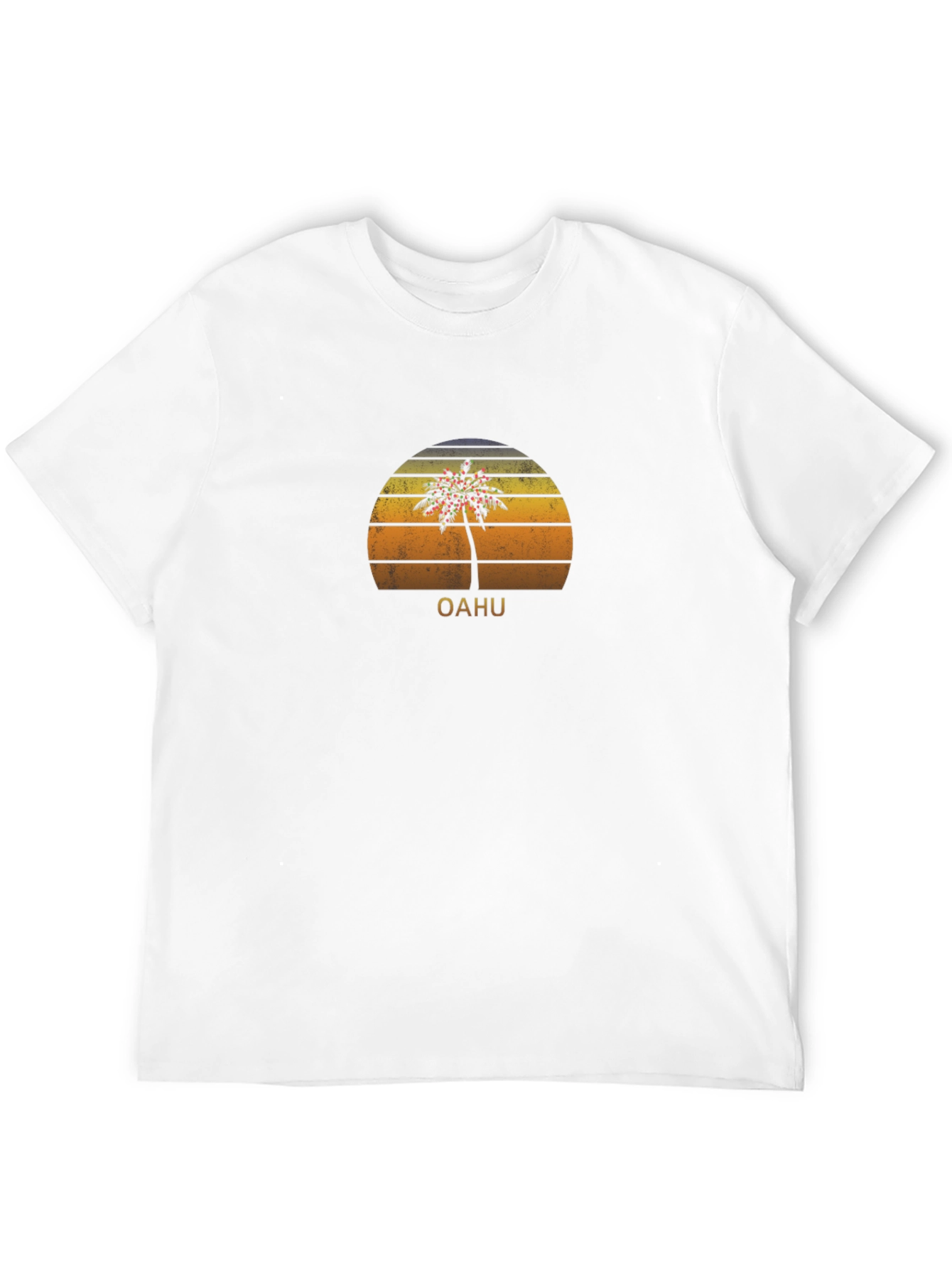 Oahu Palm Tree Retro T-Shirt