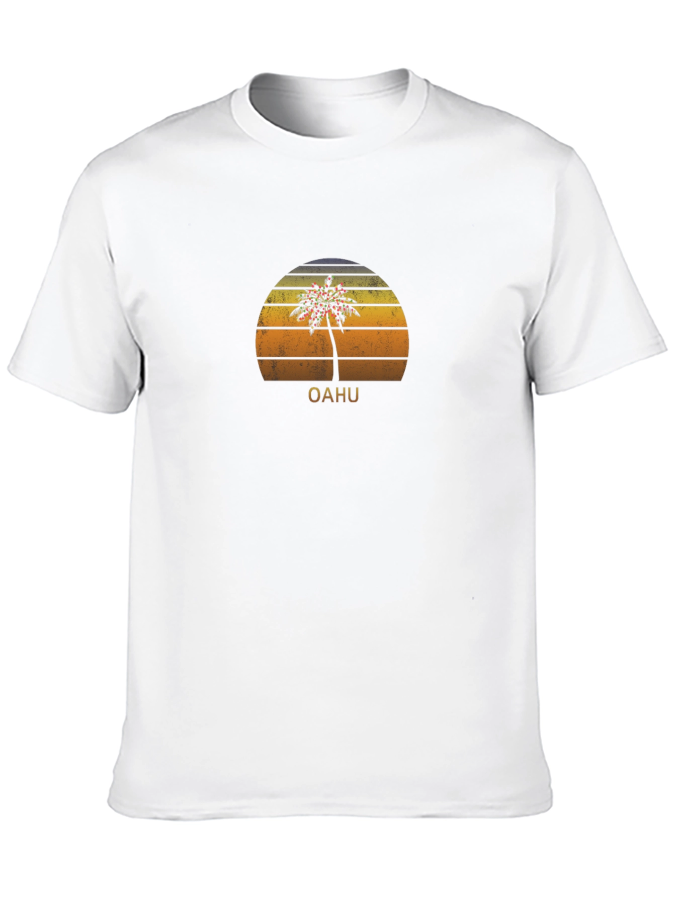 Oahu Palm Tree Retro T-Shirt