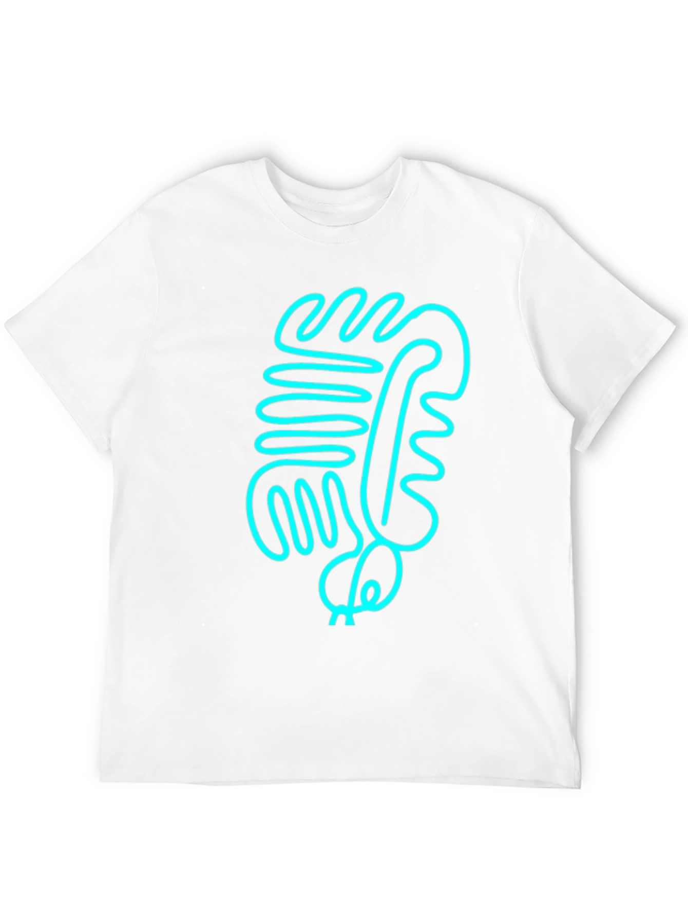 Abstract Line Art Graphic Tee - Modern Style