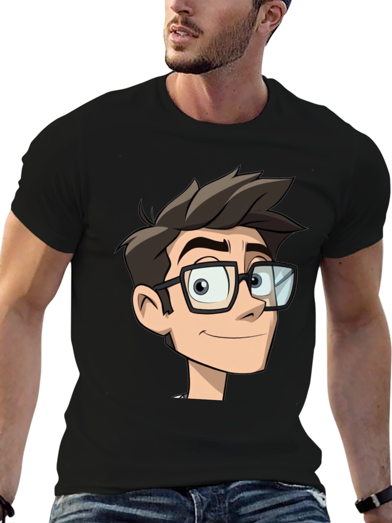 Cartoon Geek T-Shirt: Stylish Comfortable Unique Design