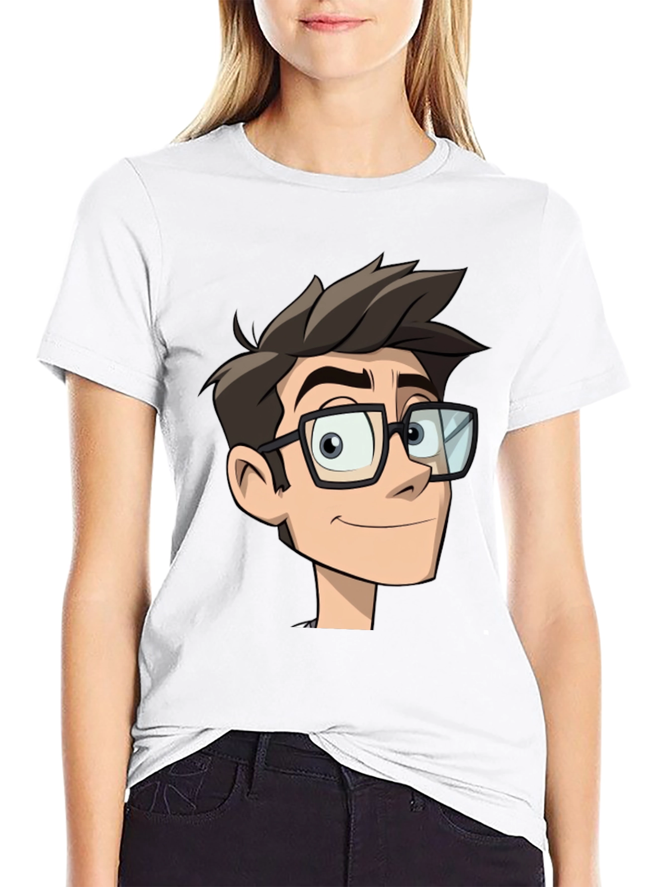 Cartoon Geek T-Shirt: Stylish Comfortable Unique Design