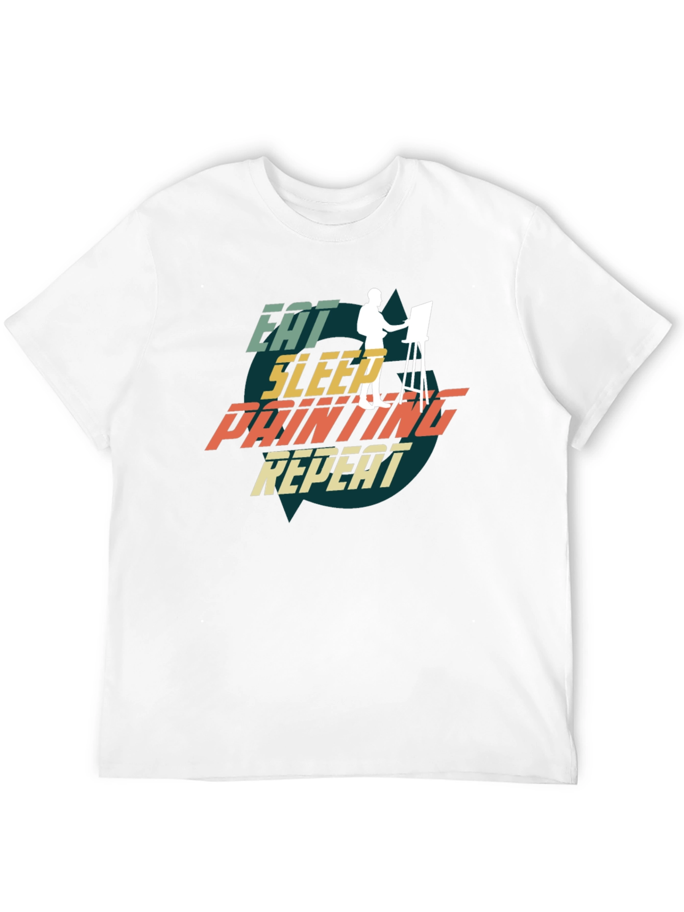 Eat Sleep Painting Repeat Graphic Tee